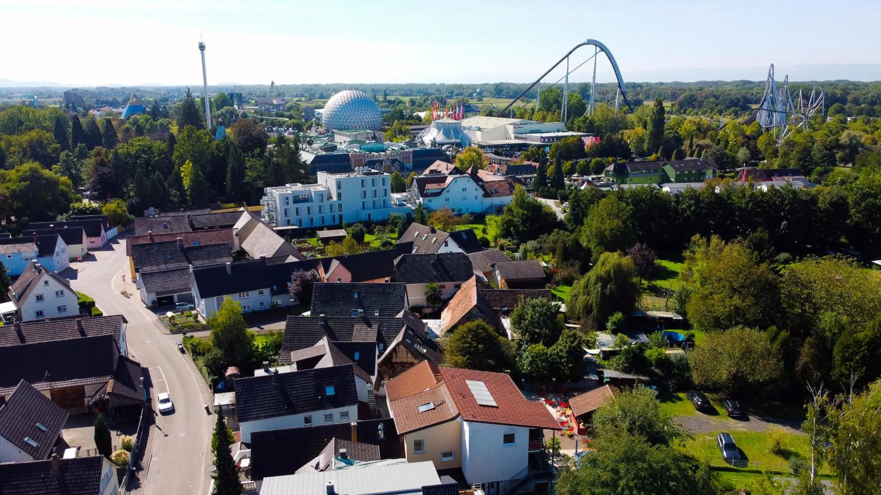 Bird's eye view in Gästehaus Parkblick