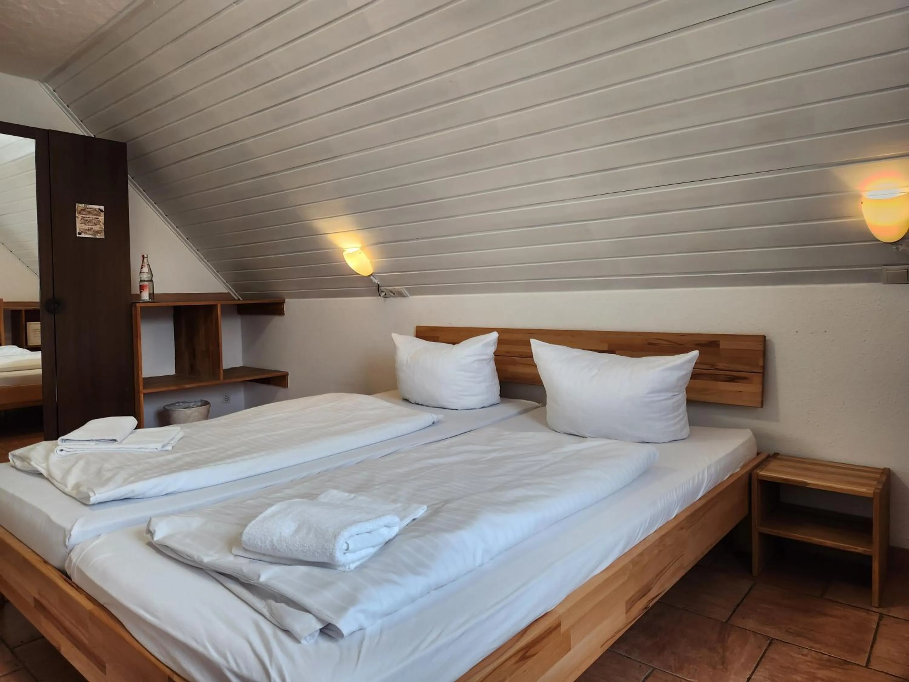 Photo of the whole room, Bed in Gästehaus Parkblick