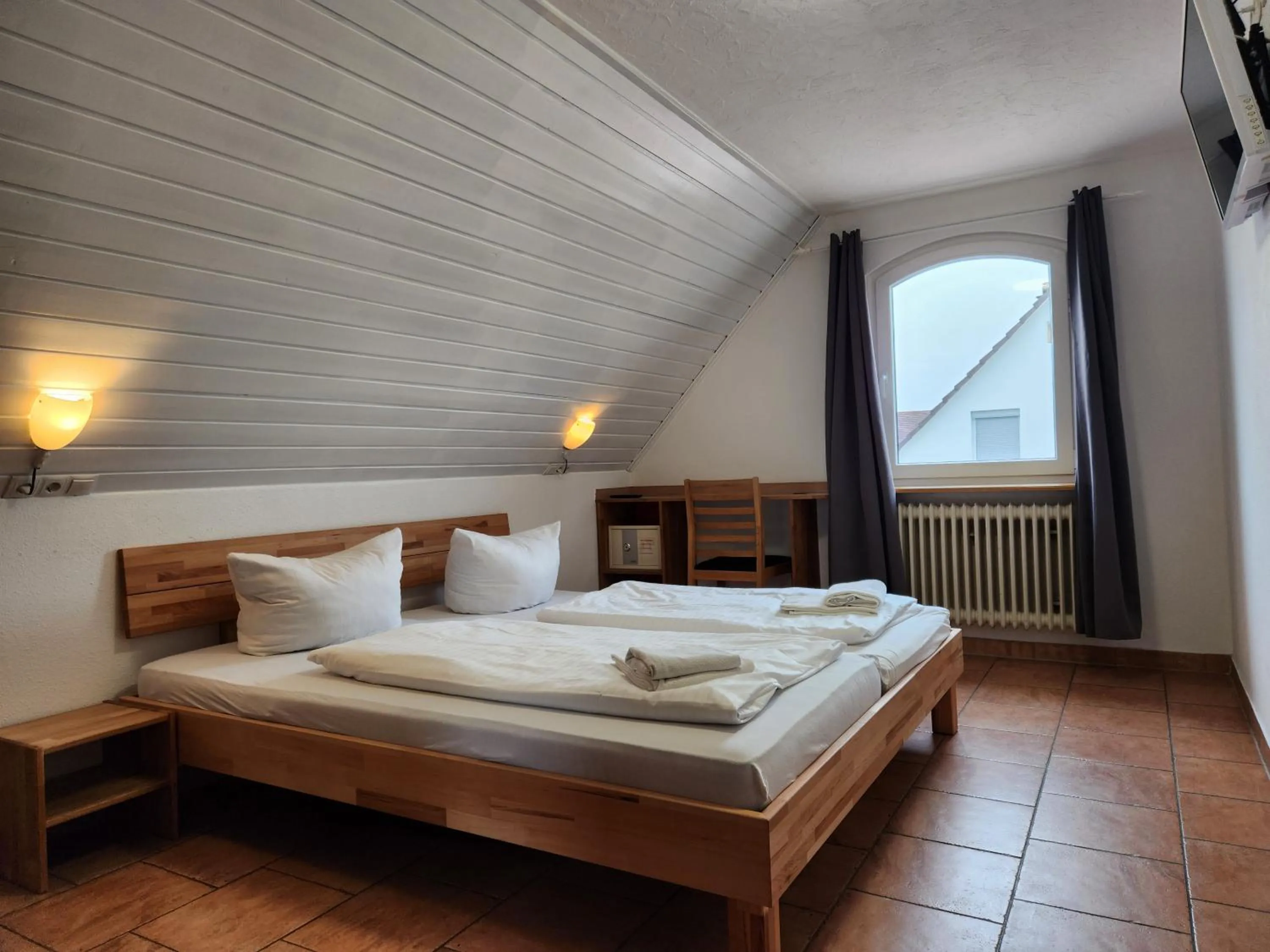 Photo of the whole room, Bed in Gästehaus Parkblick