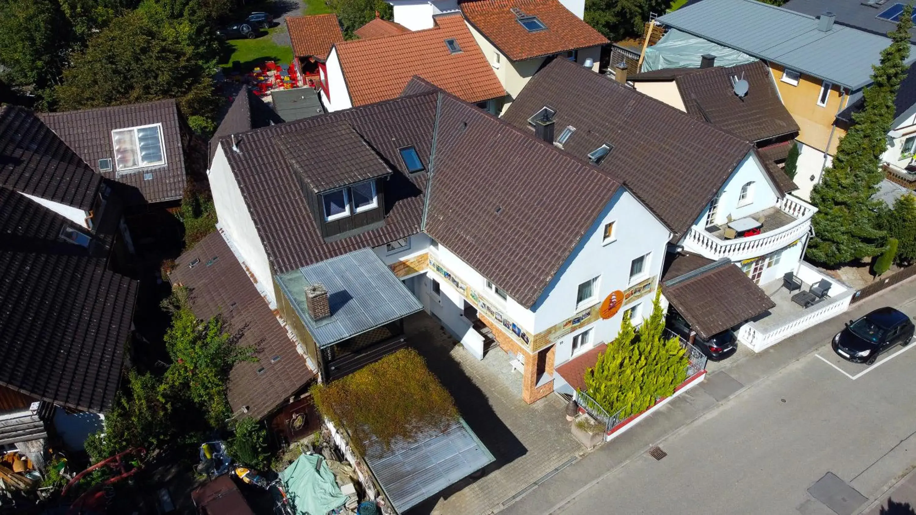 Bird's eye view in Gästehaus Parkblick Bird's eye view in Gästehaus Parkblick