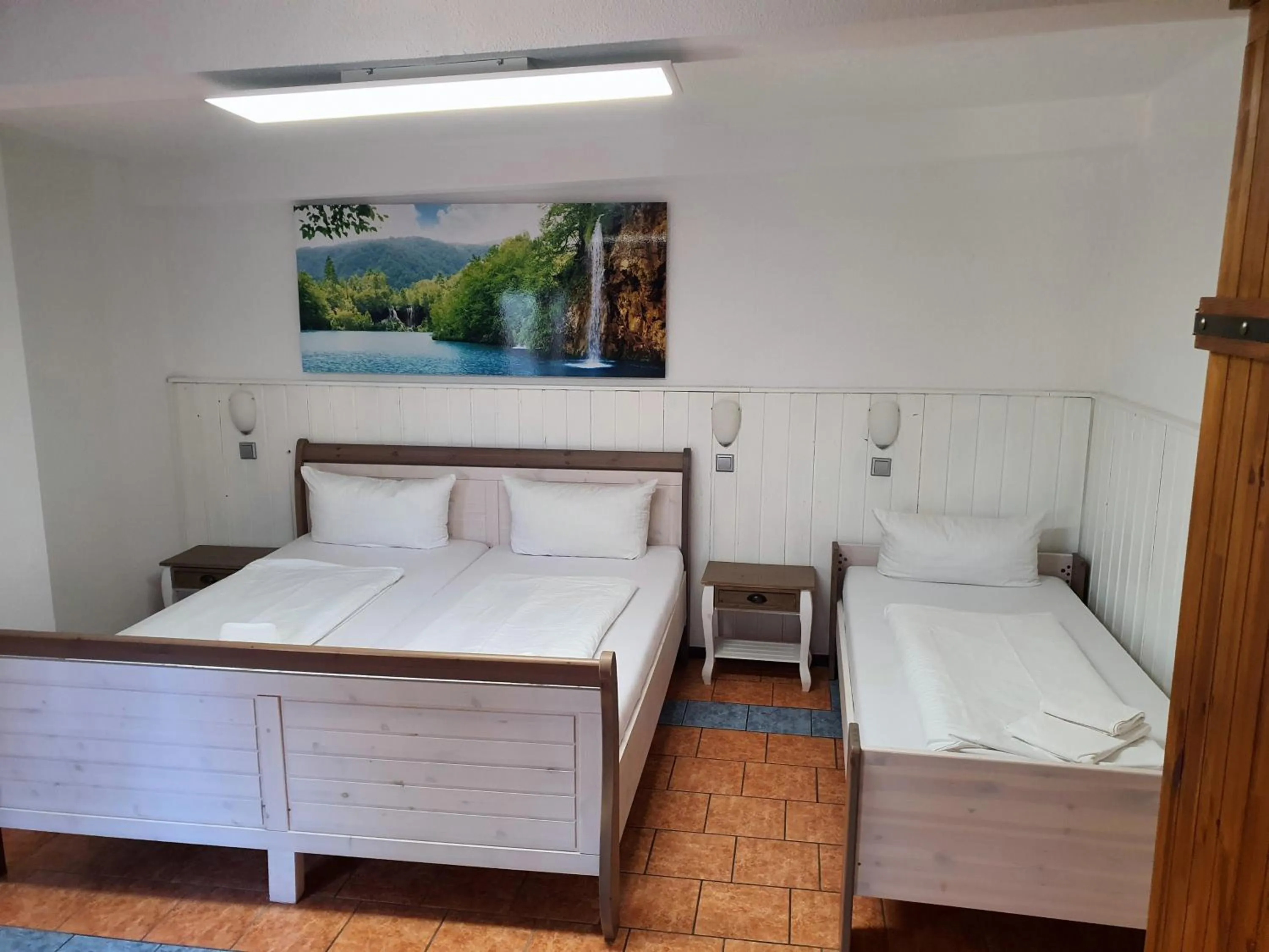 Bed in Gästehaus Parkblick