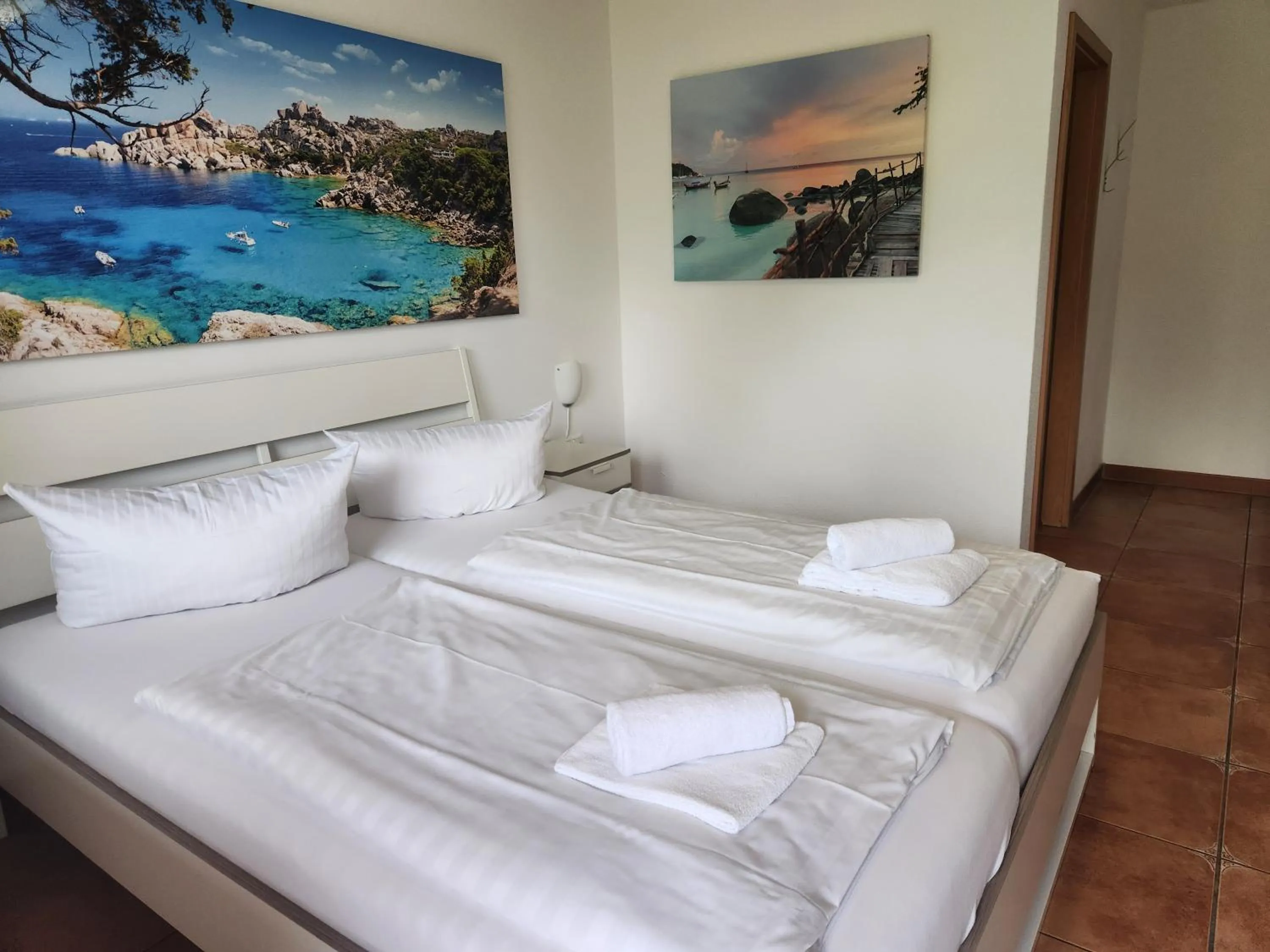 Photo of the whole room, Bed in Gästehaus Parkblick