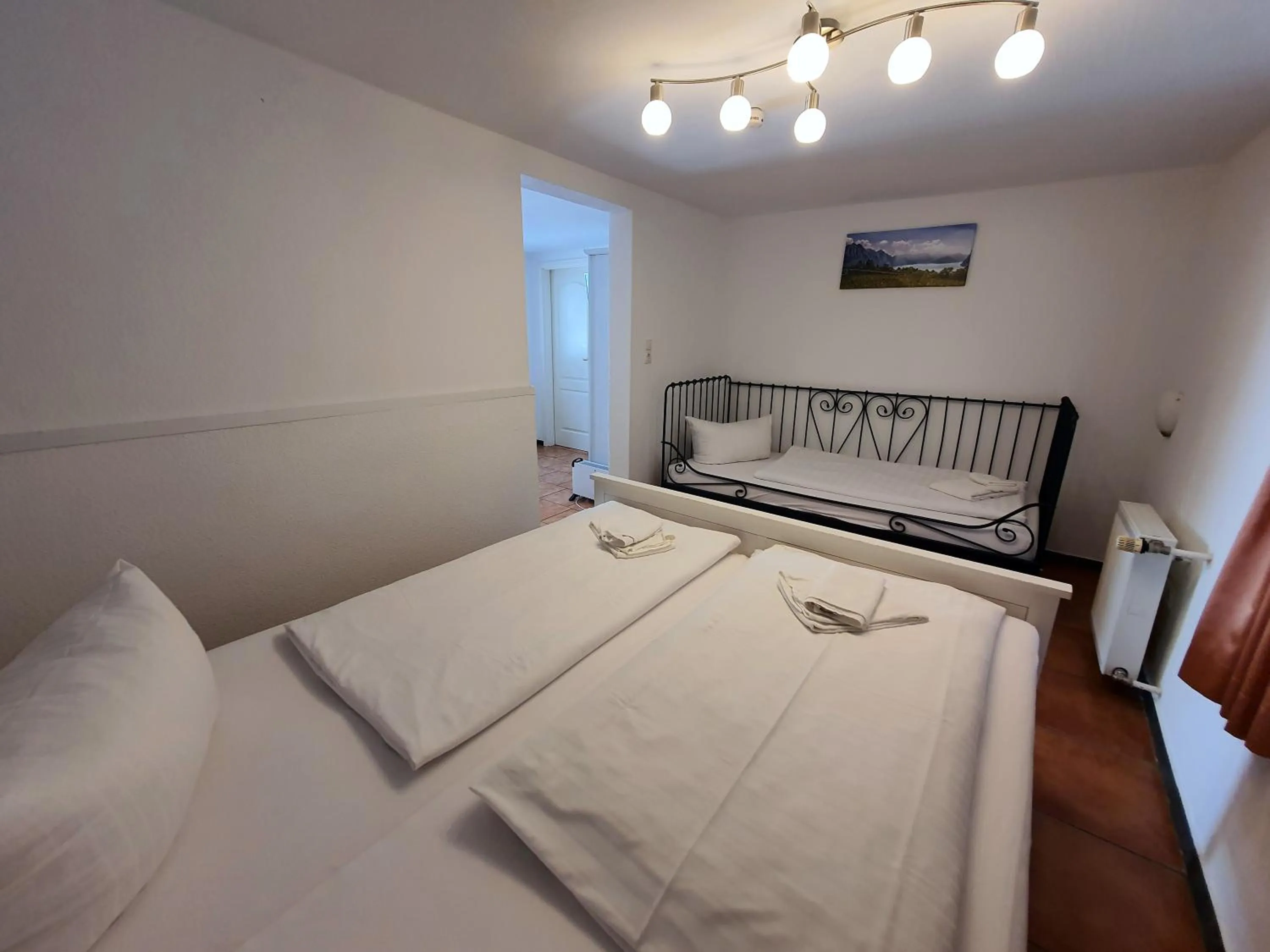 Bed in Gästehaus Parkblick