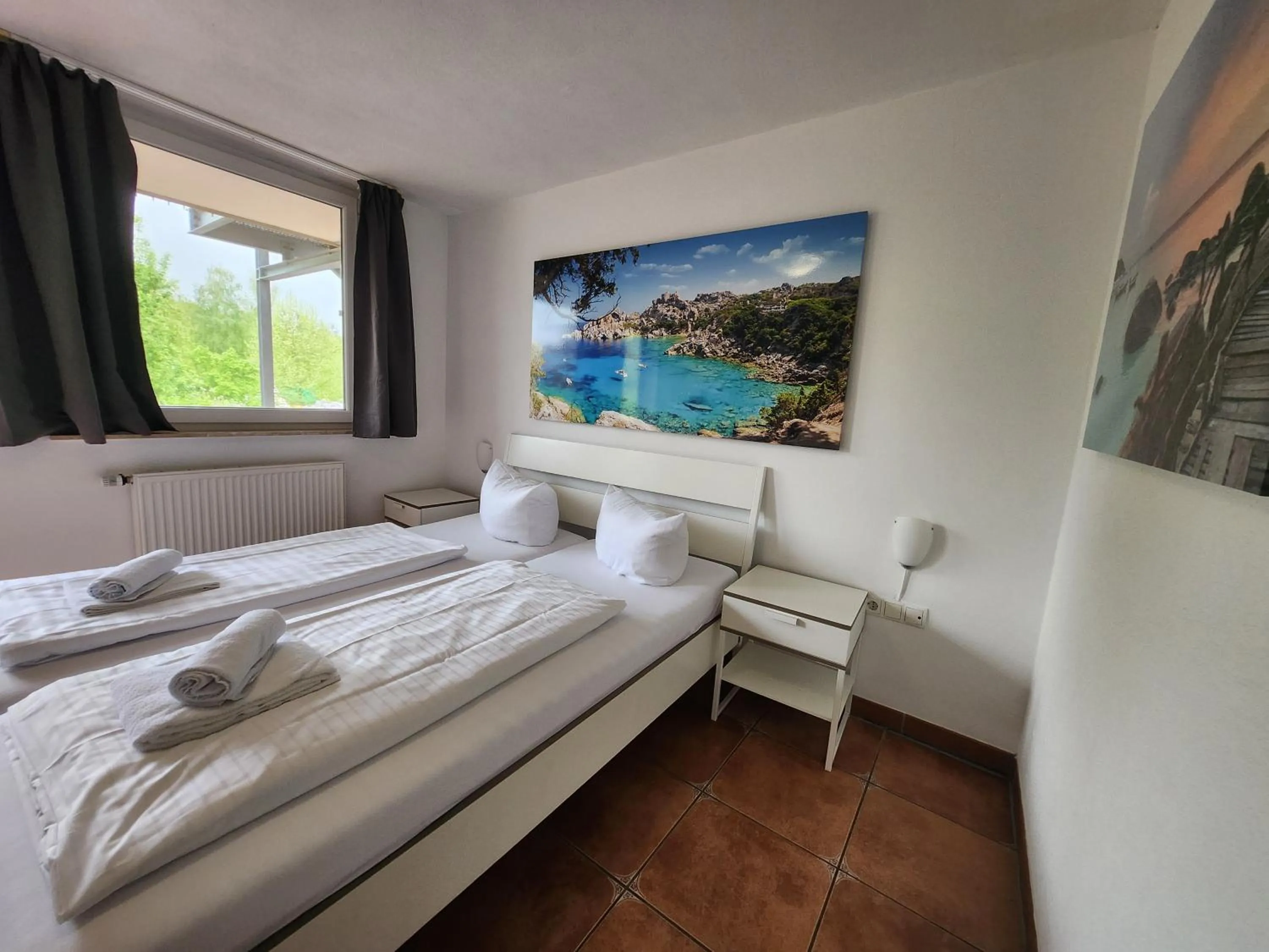 Photo of the whole room, Bed in Gästehaus Parkblick