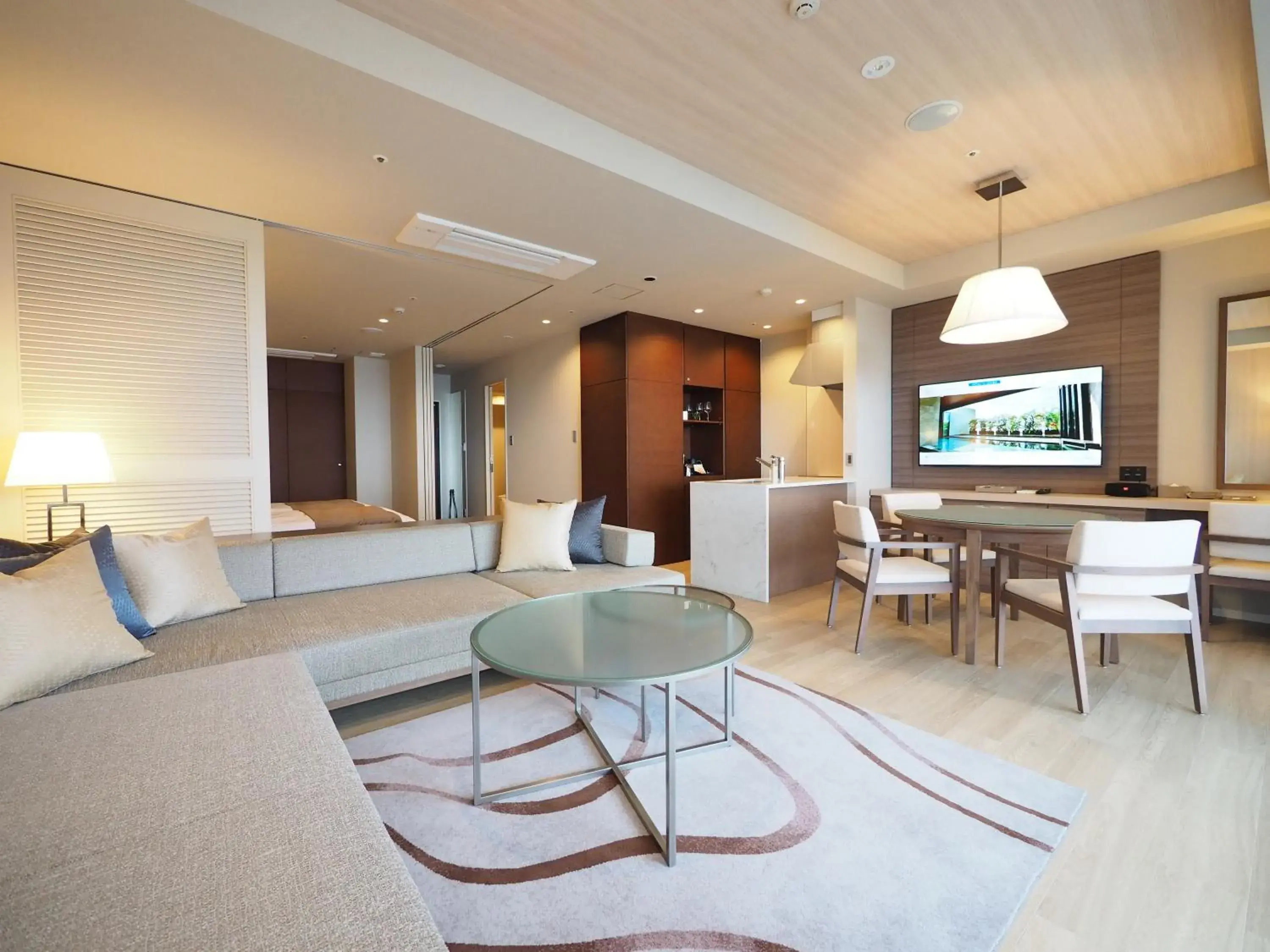 Living room in Hiyori Ocean Resort Okinawa Living room in Hiyori Ocean Resort Okinawa