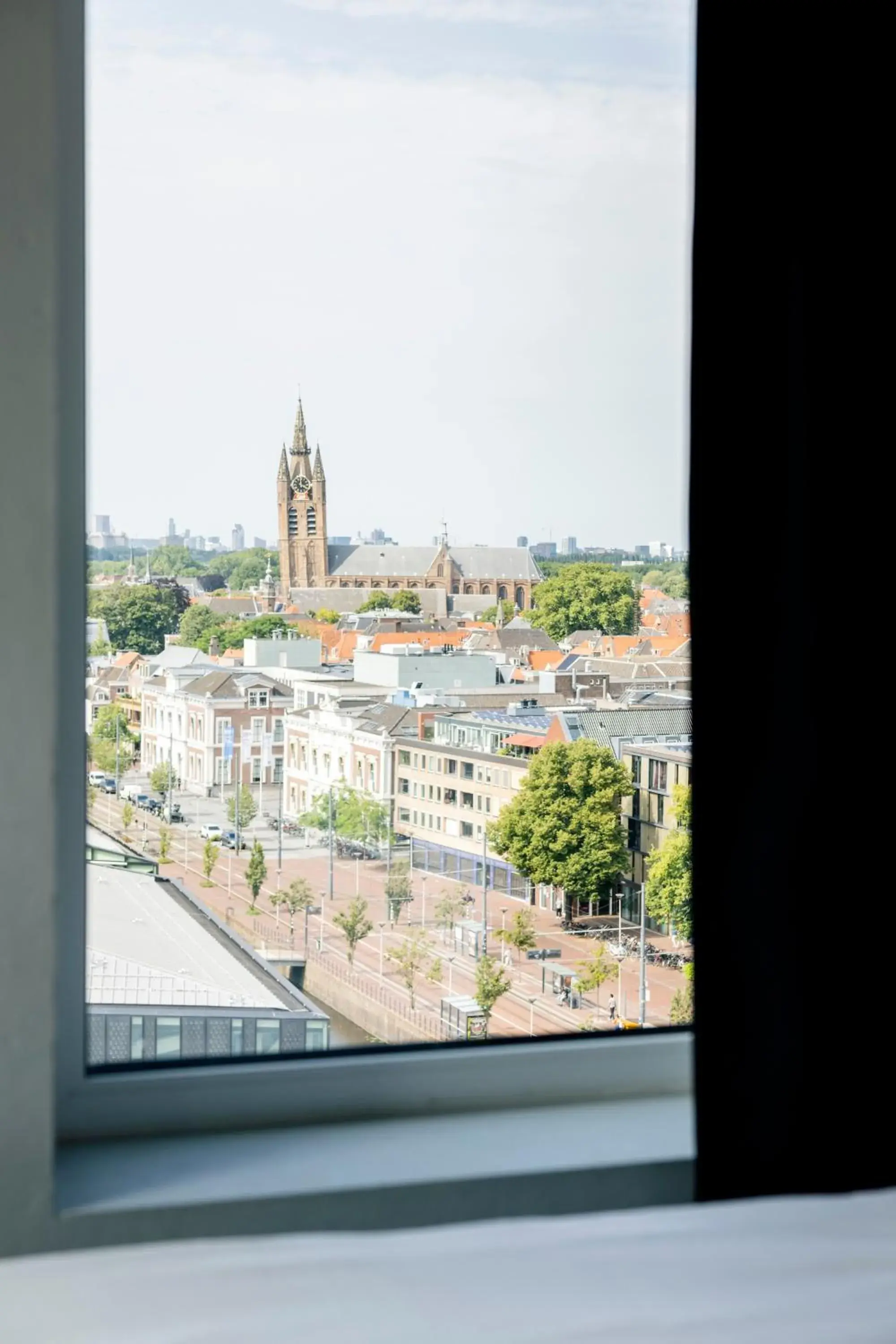 City view in The Social Hub Delft City view in The Social Hub Delft