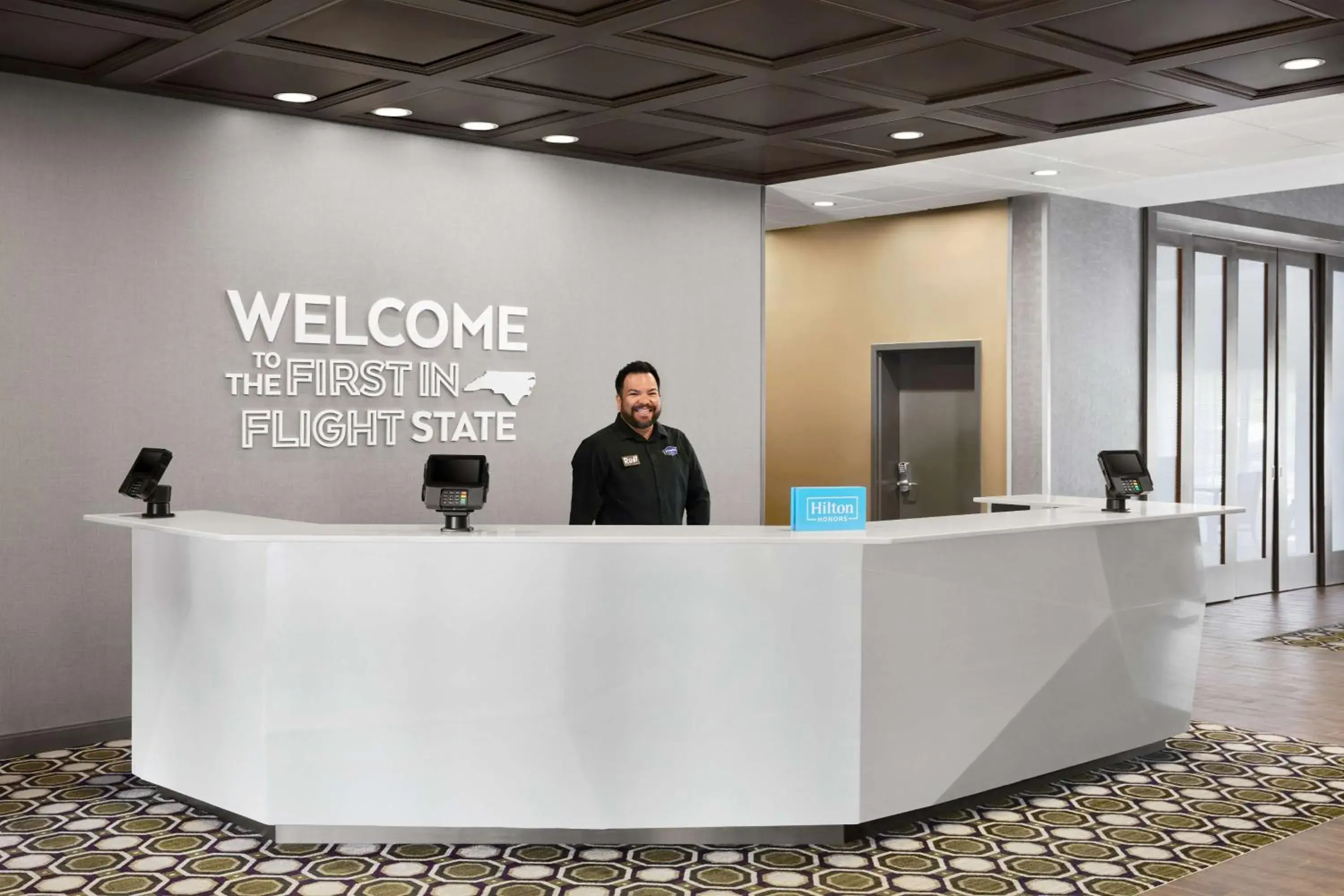 Lobby or reception in Hampton Inn & Suites Charlotte Steele Creek Road, NC Lobby or reception in Hampton Inn & Suites Charlotte Steele Creek Road, NC