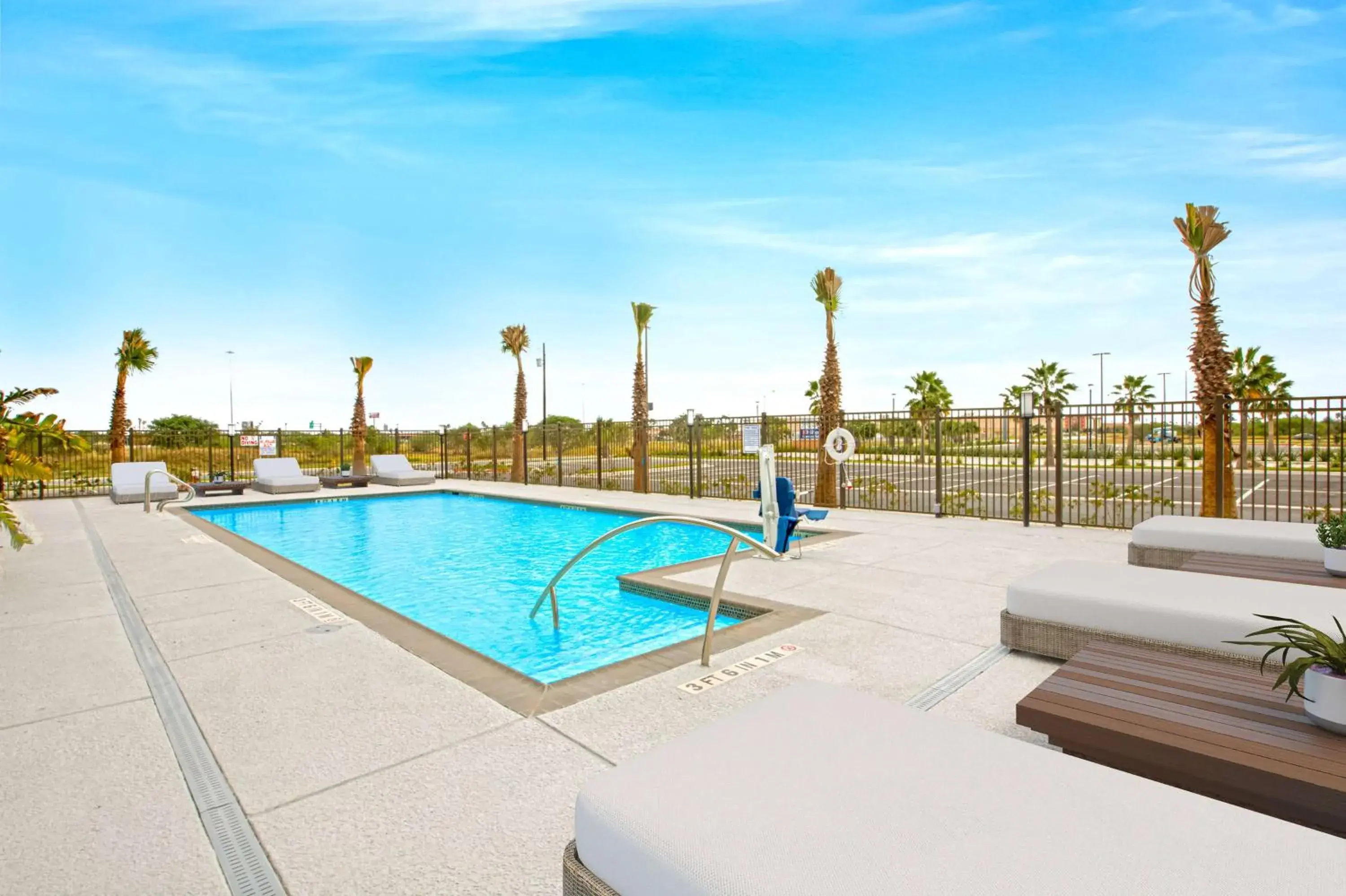 Pool view in Hilton Garden Inn Harlingen Convention Center, Tx Pool view in Hilton Garden Inn Harlingen Convention Center, Tx