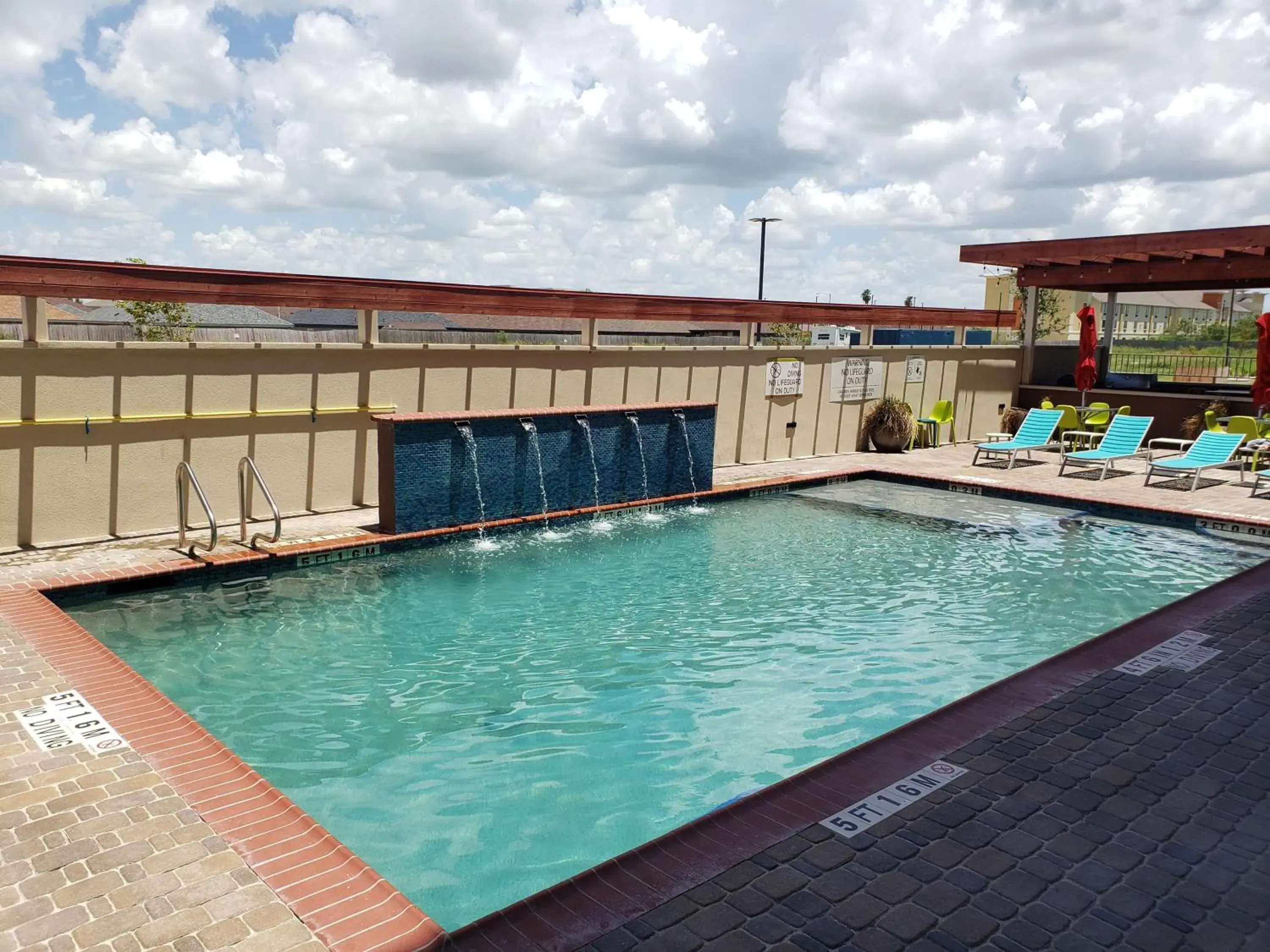 Pool view in Home2 Suites By Hilton Edinburg Pool view in Home2 Suites By Hilton Edinburg
