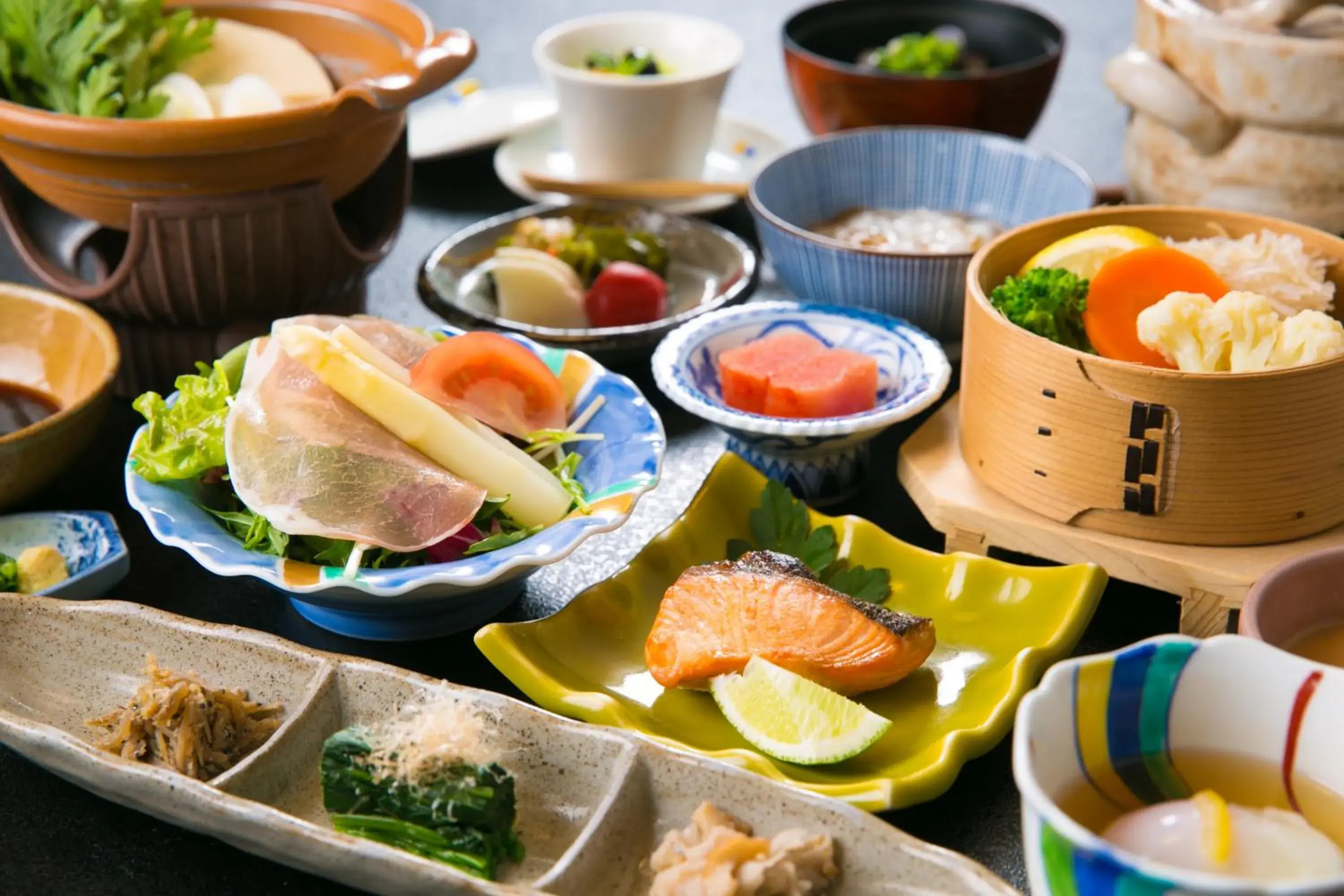 Breakfast in Kutsurogi-no-Yado Nanakawa Breakfast in Kutsurogi-no-Yado Nanakawa