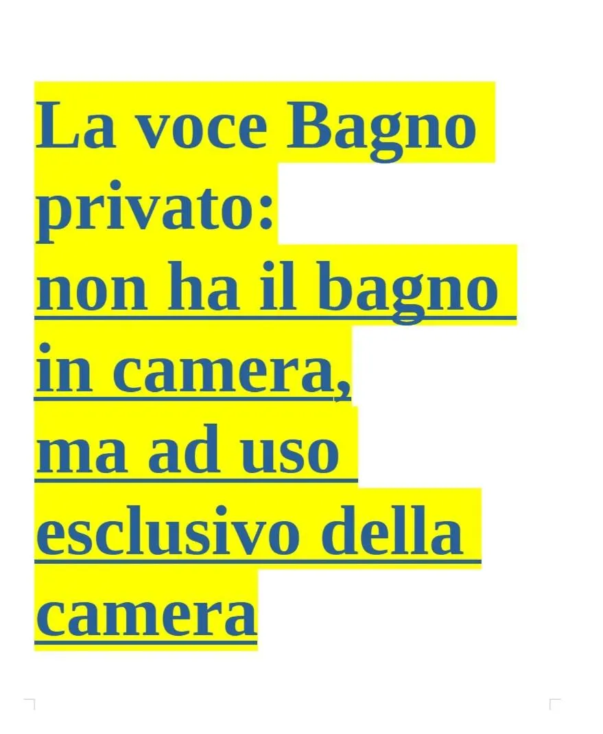 Text overlay in B&B Giulia