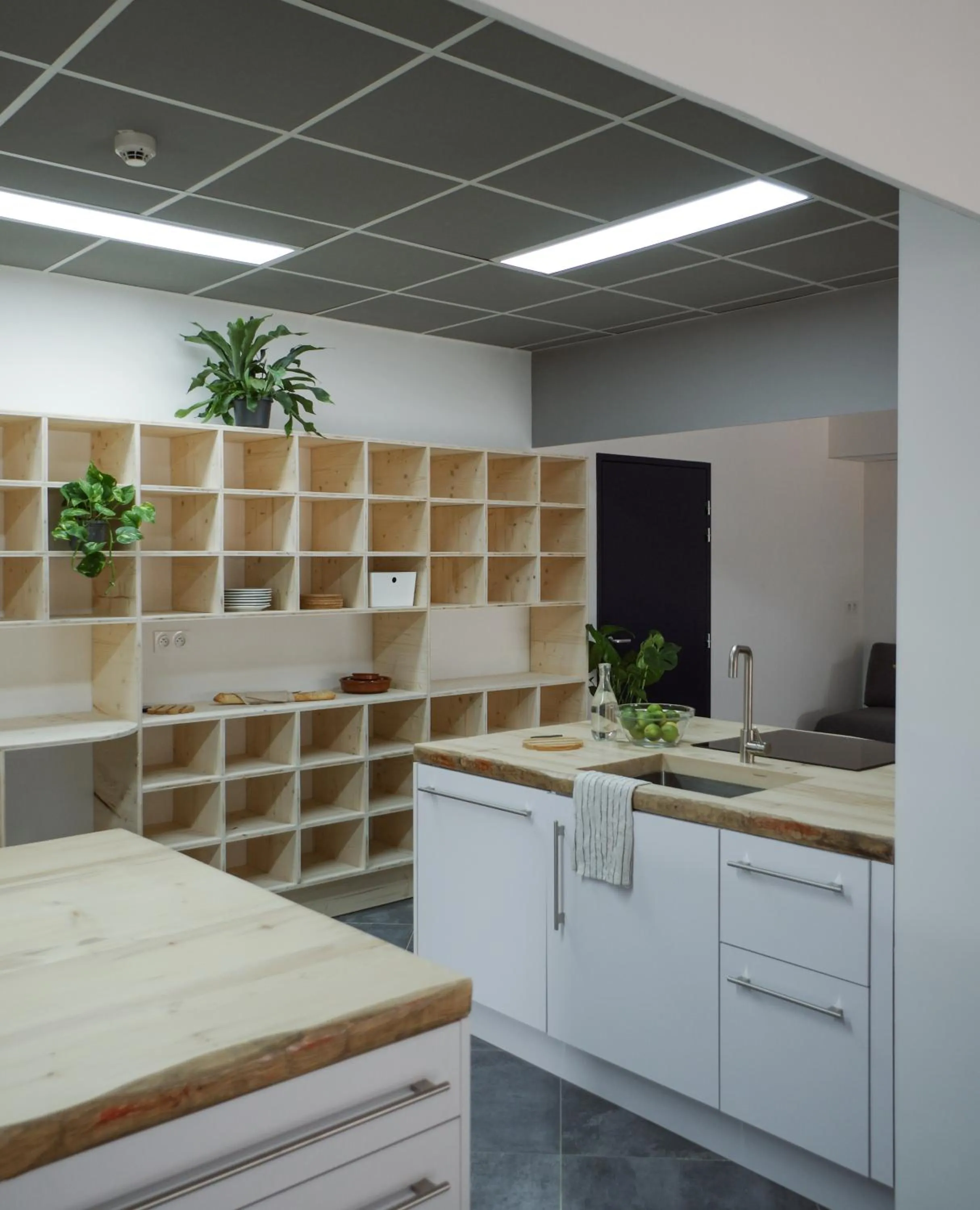 Communal kitchen in BodyGo Hostel