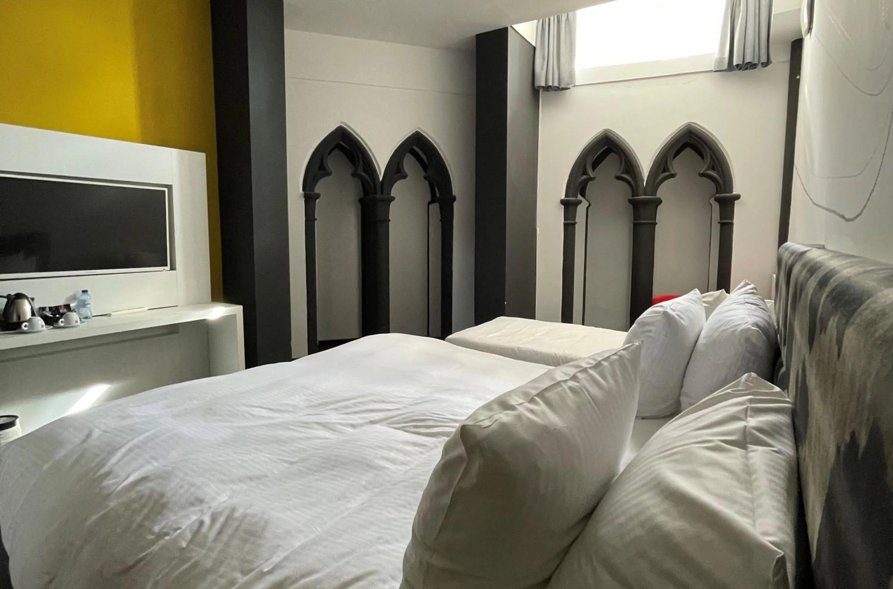 Decorative detail, Bed in Martin's Dream Hotel