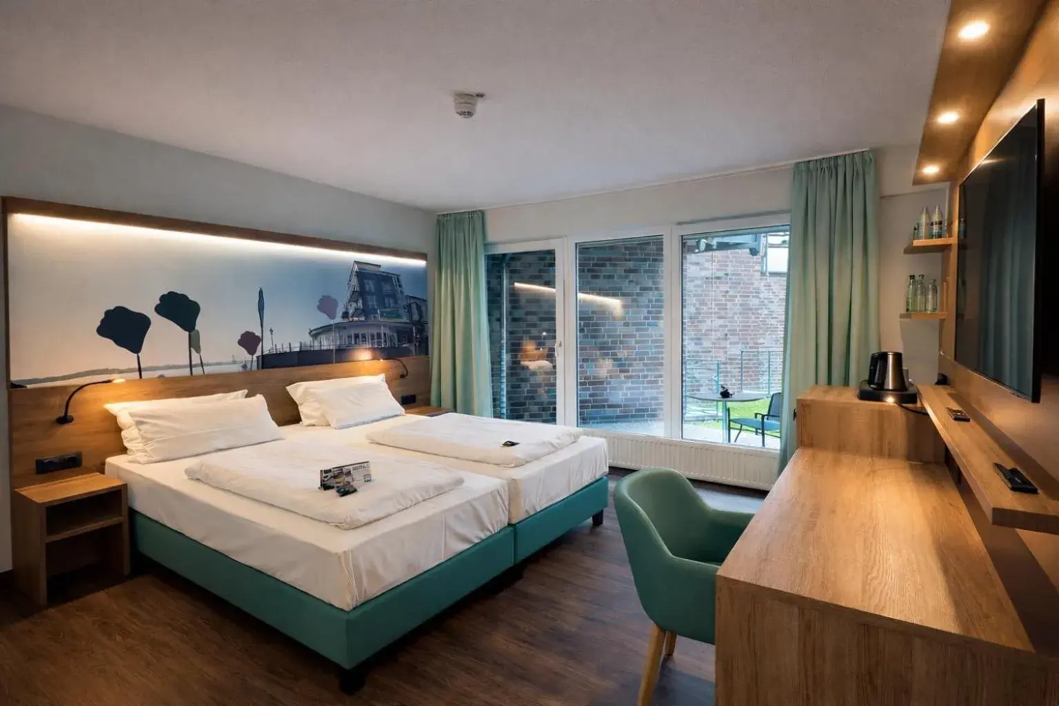 Bed in Hotel Rheinpark Rees Bed in Hotel Rheinpark Rees