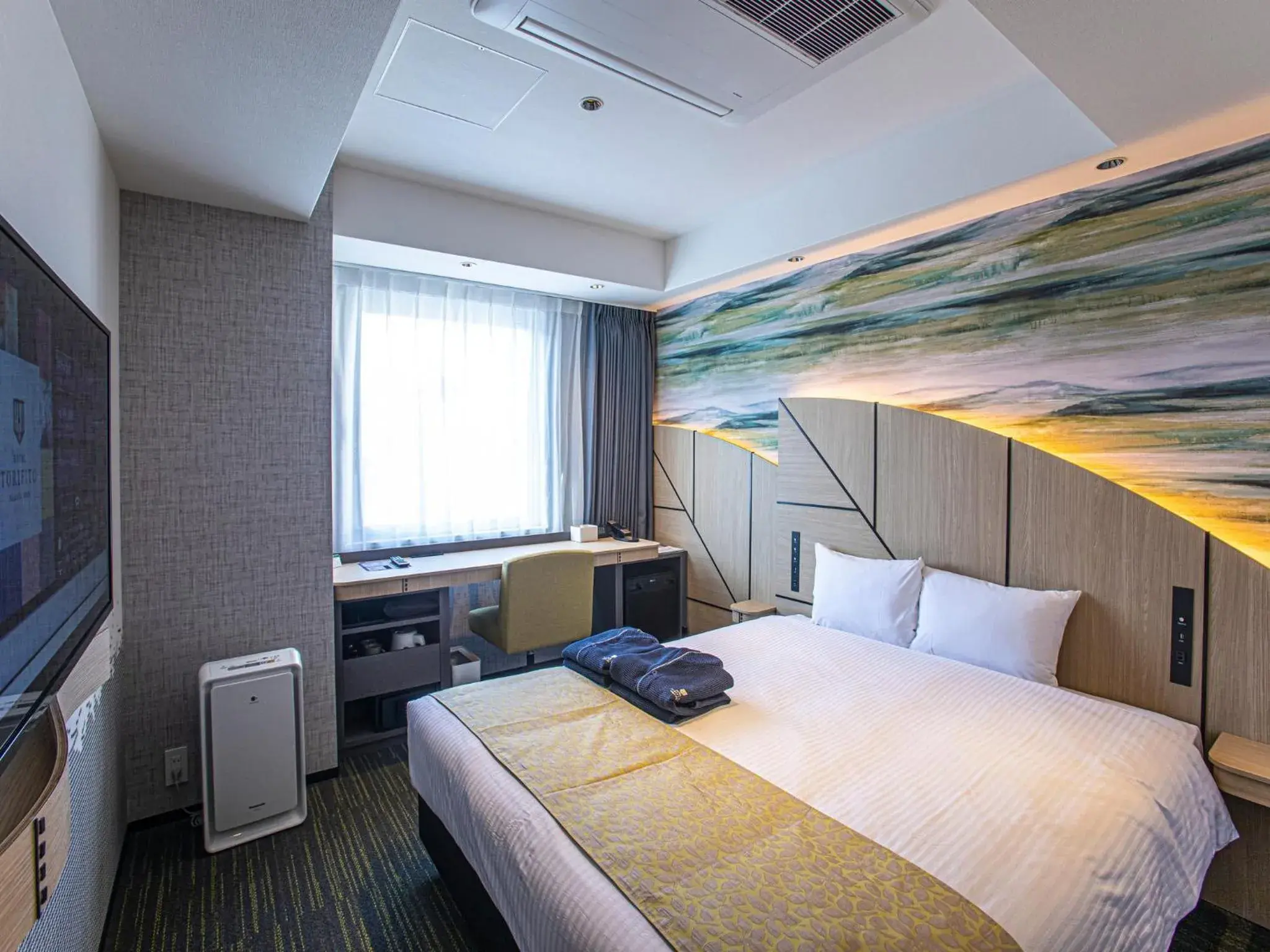 Photo of the whole room, Bed in Hotel Torifito Hakata Gion Photo of the whole room, Bed in Hotel Torifito Hakata Gion