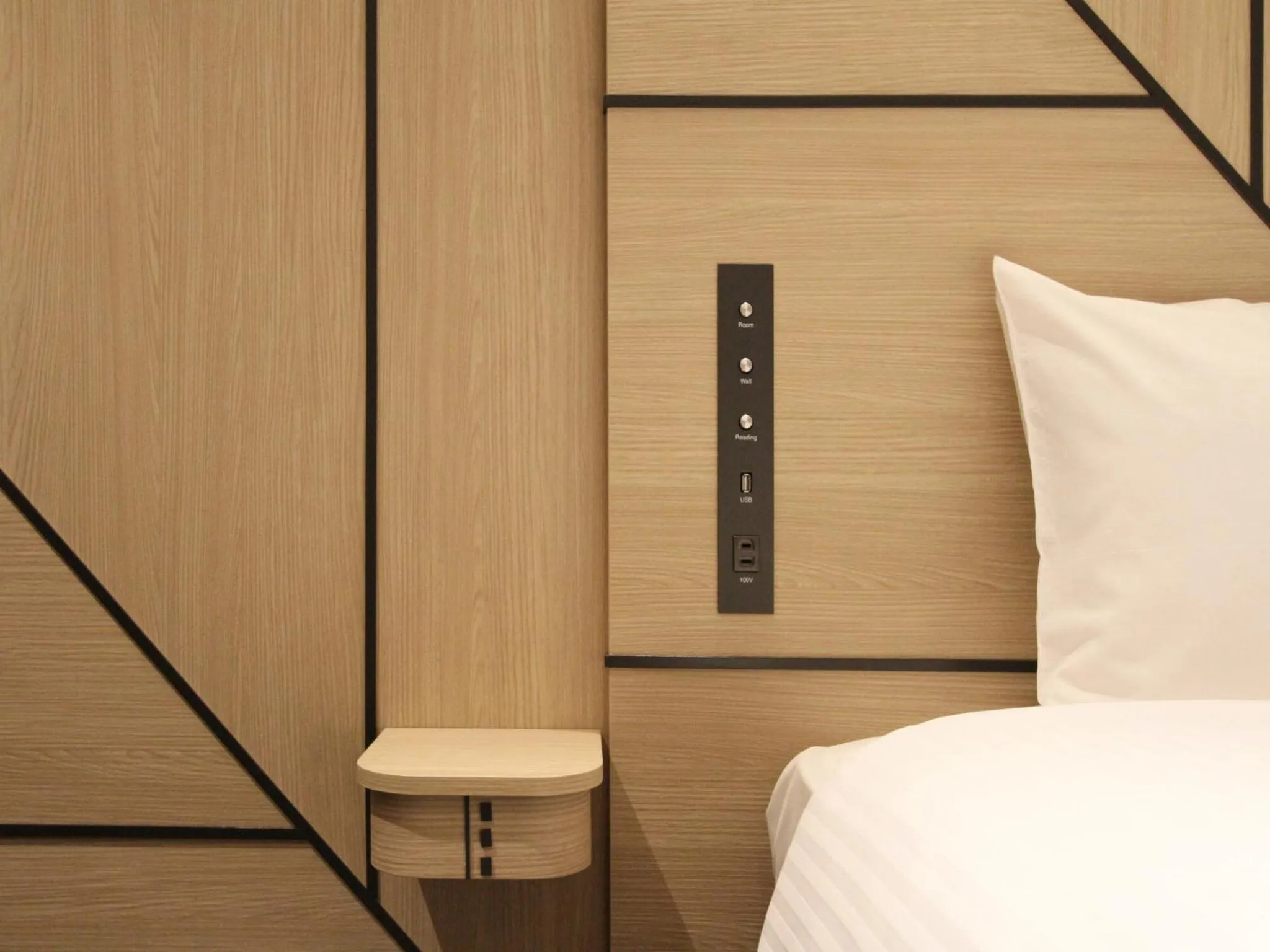 Decorative detail, Bed in Hotel Torifito Hakata Gion