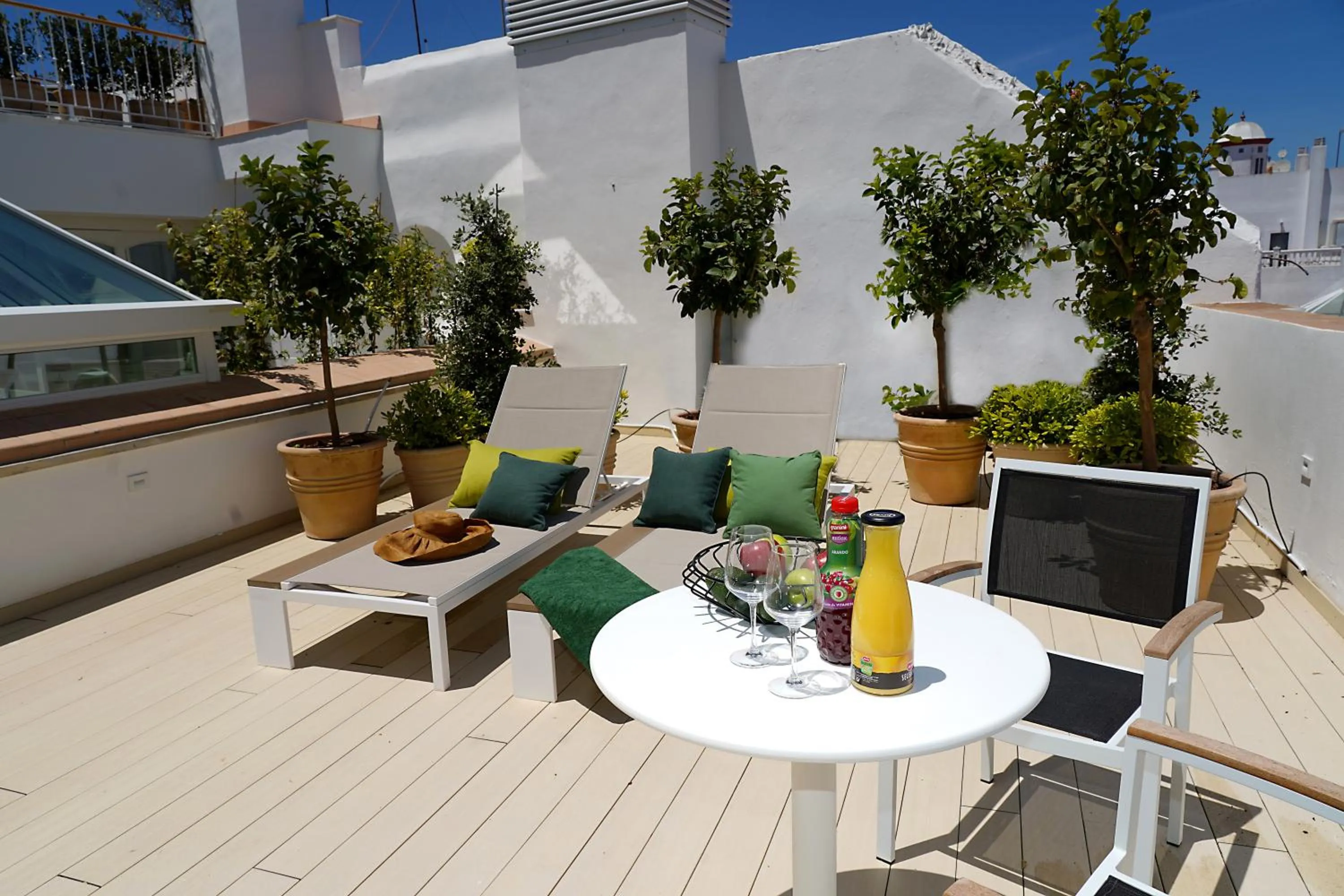 Balcony/Terrace in Plaza Mina Suites - Adults Recommended by Luxury Suites Cadiz