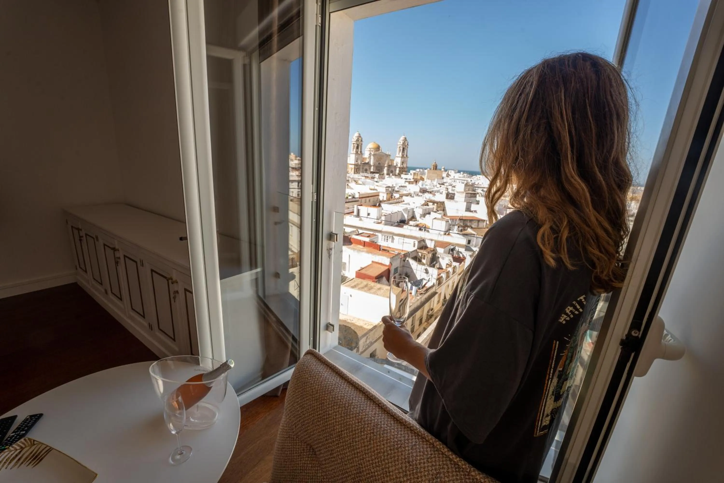 City view in Plaza Mina Suites - Adults Recommended by Luxury Suites Cadiz