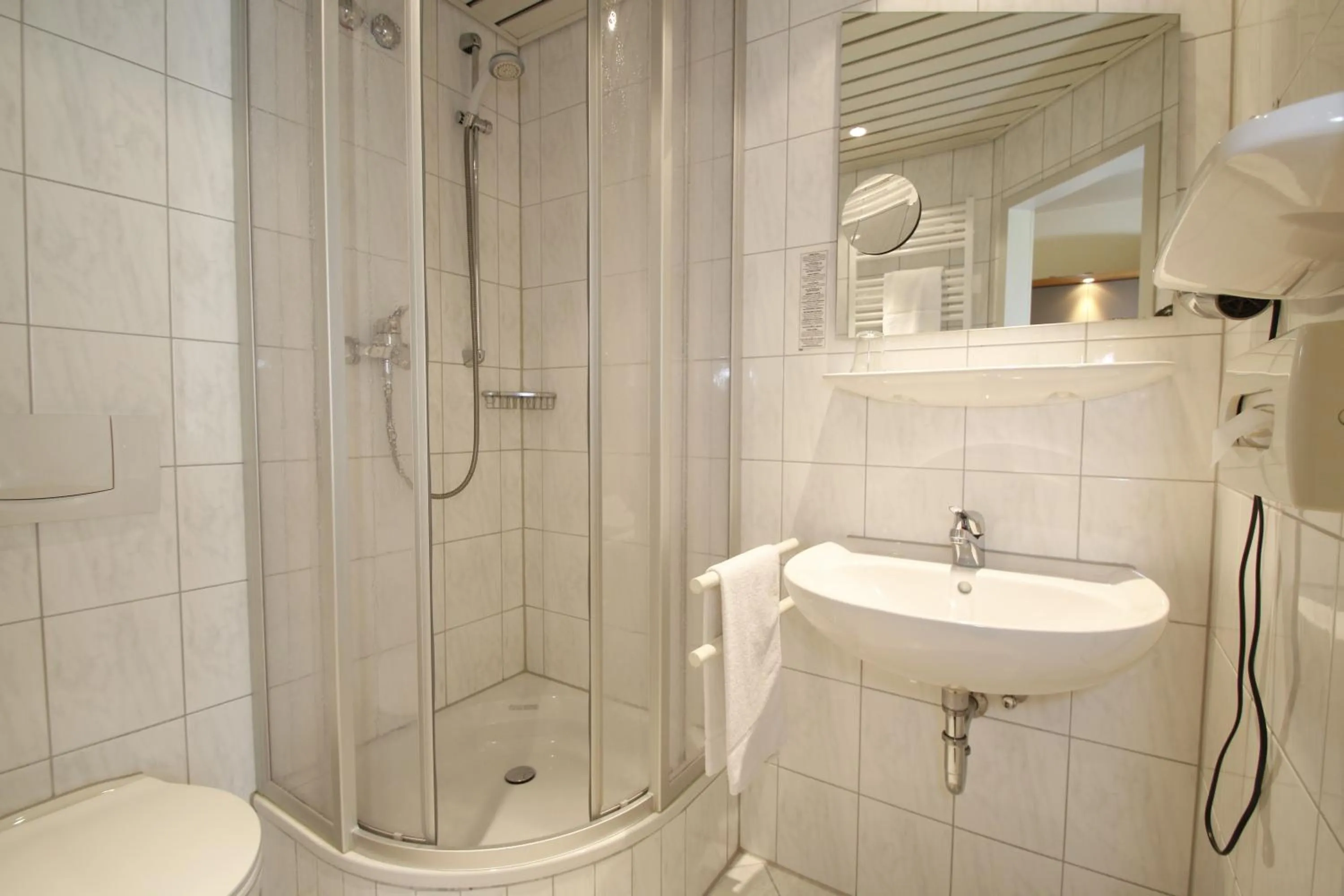 Shower in City Hotel Freiburg