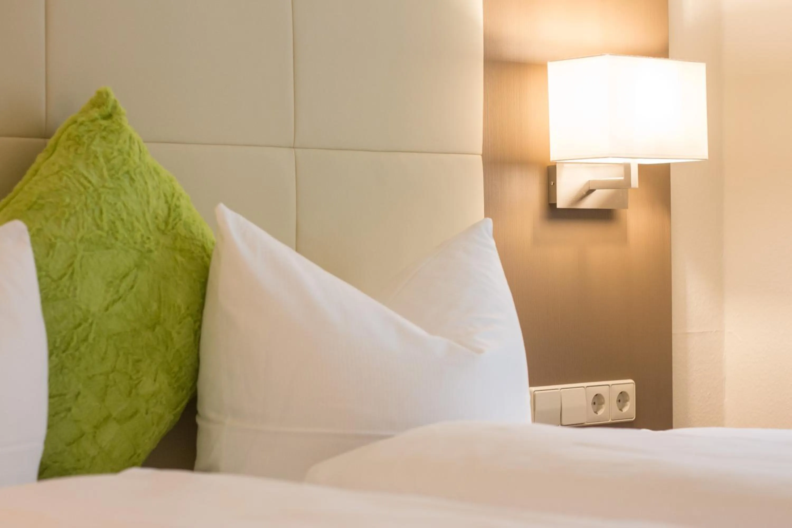 Decorative detail, Bed in City Hotel Freiburg