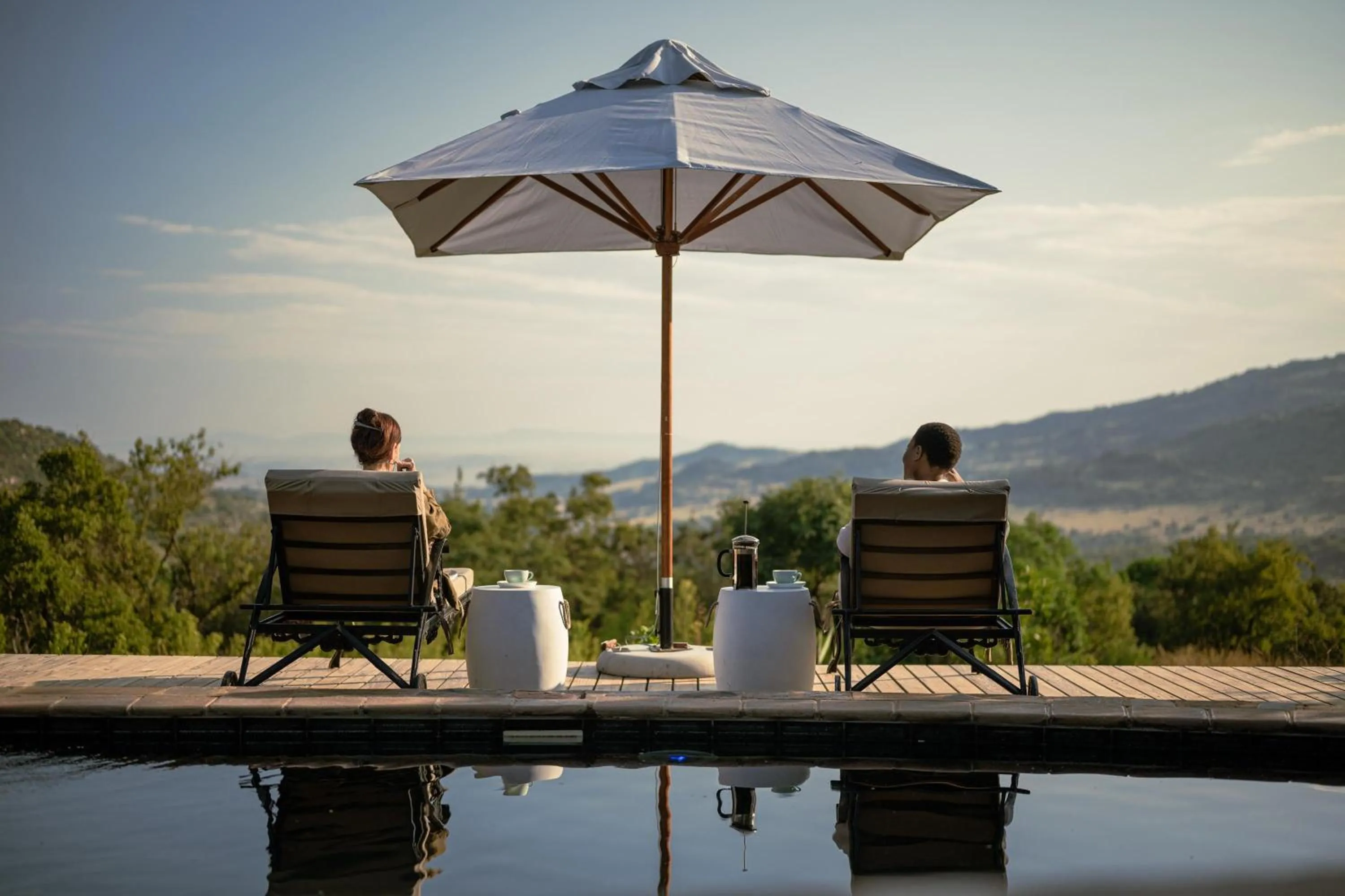 Mountain view in Valley Lodge - Babanango Game Reserve