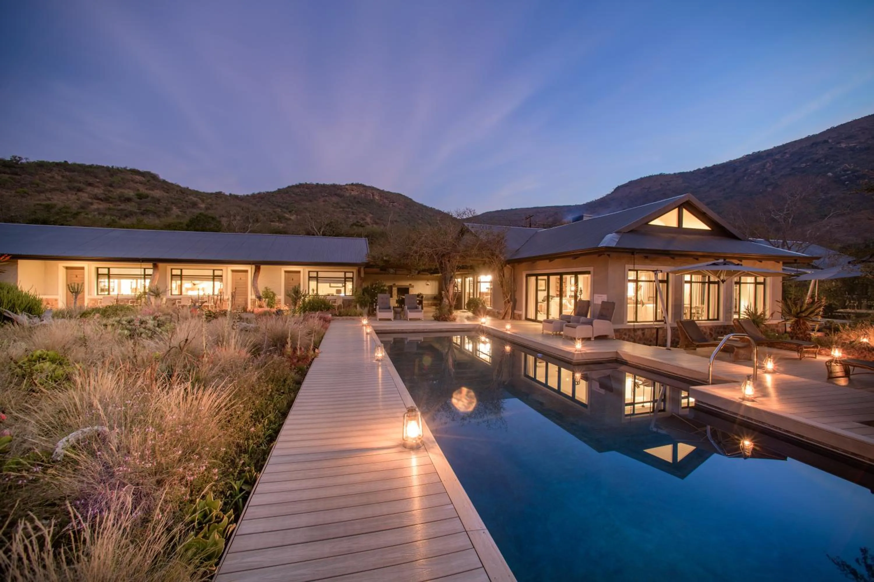 Swimming pool in Valley Lodge - Babanango Game Reserve