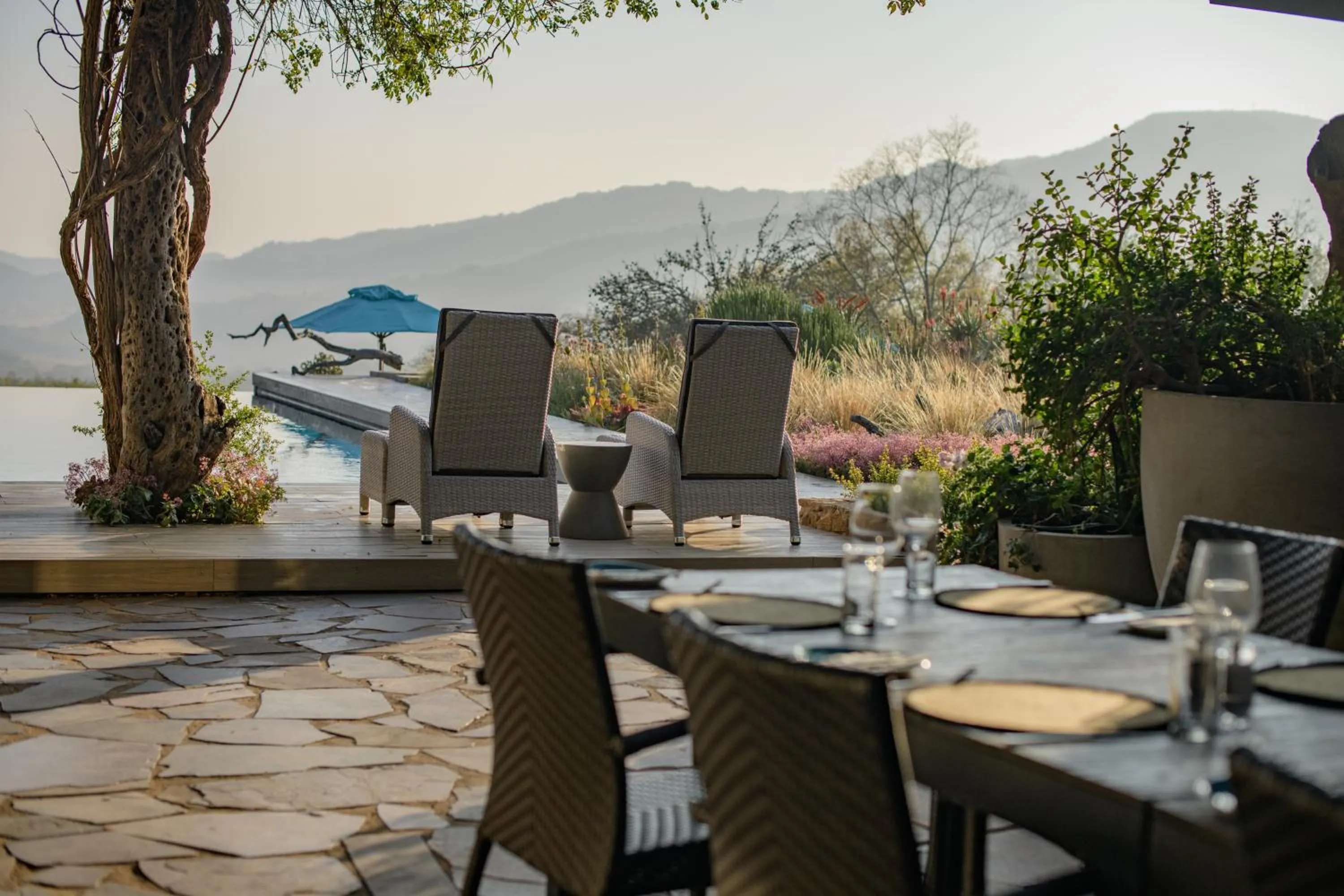 Dining area in Valley Lodge - Babanango Game Reserve