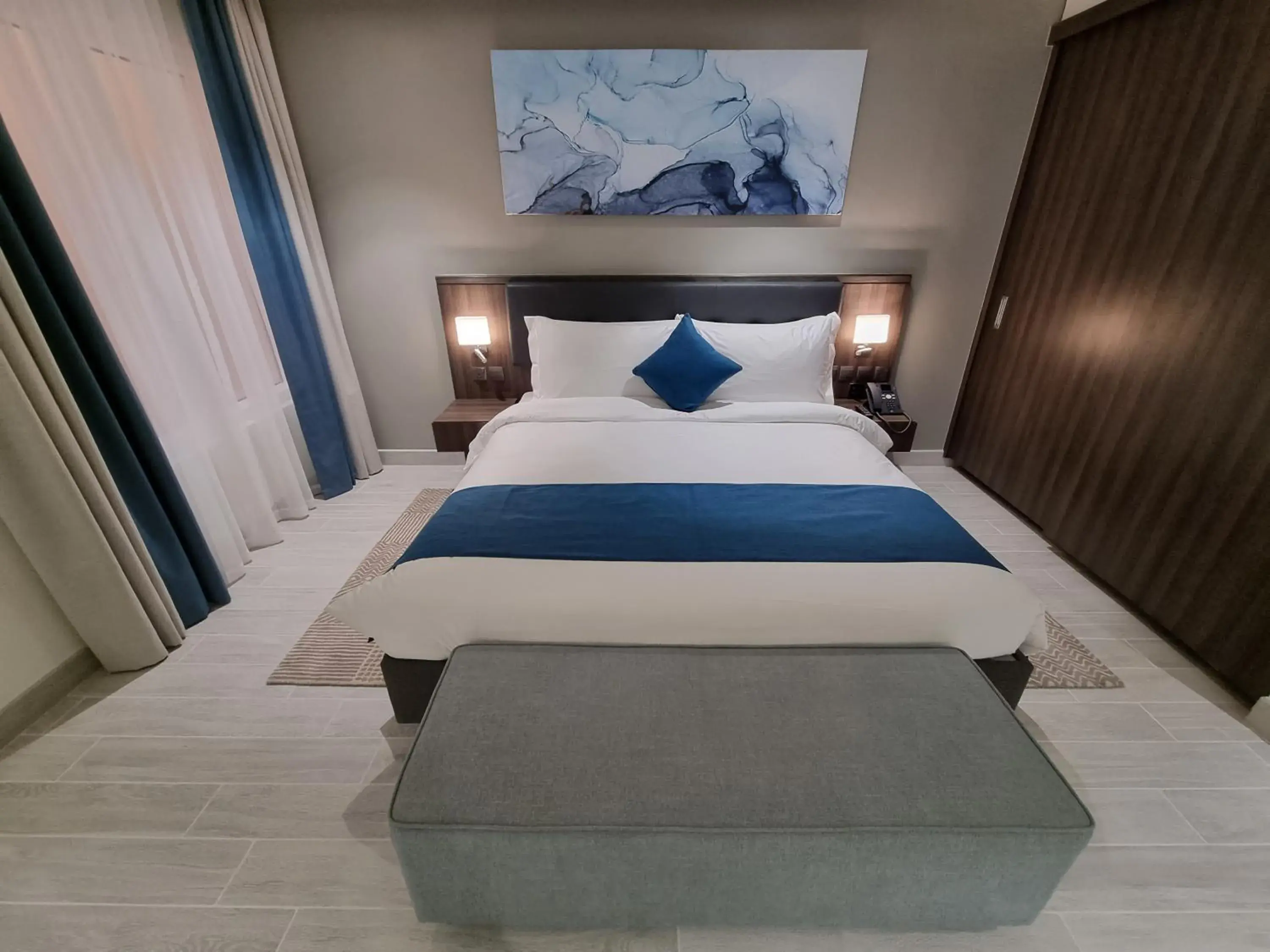 Bed in Citadines Al Ghubrah Muscat Bed in Citadines Al Ghubrah Muscat