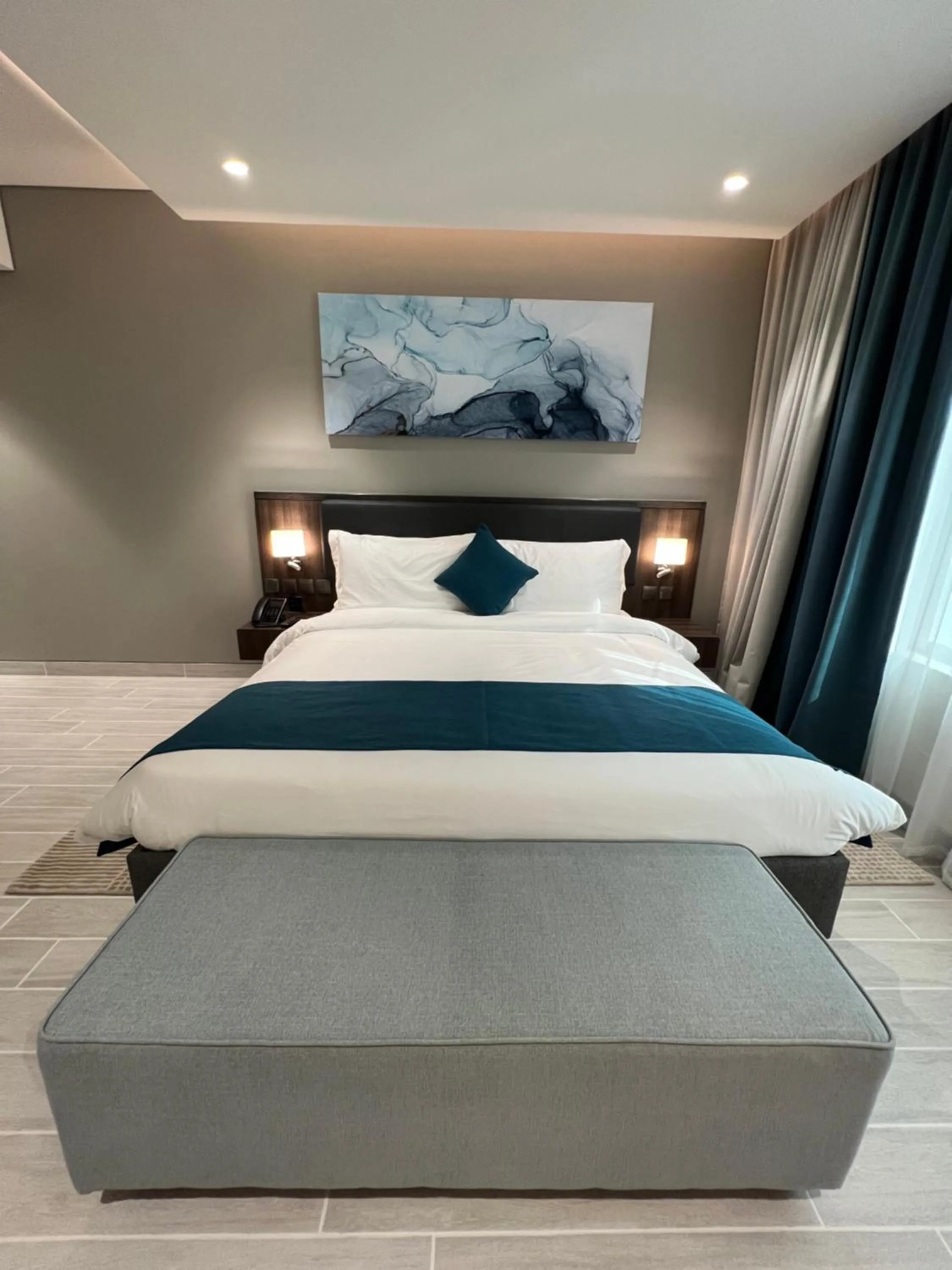 Bed in Citadines Al Ghubrah Muscat