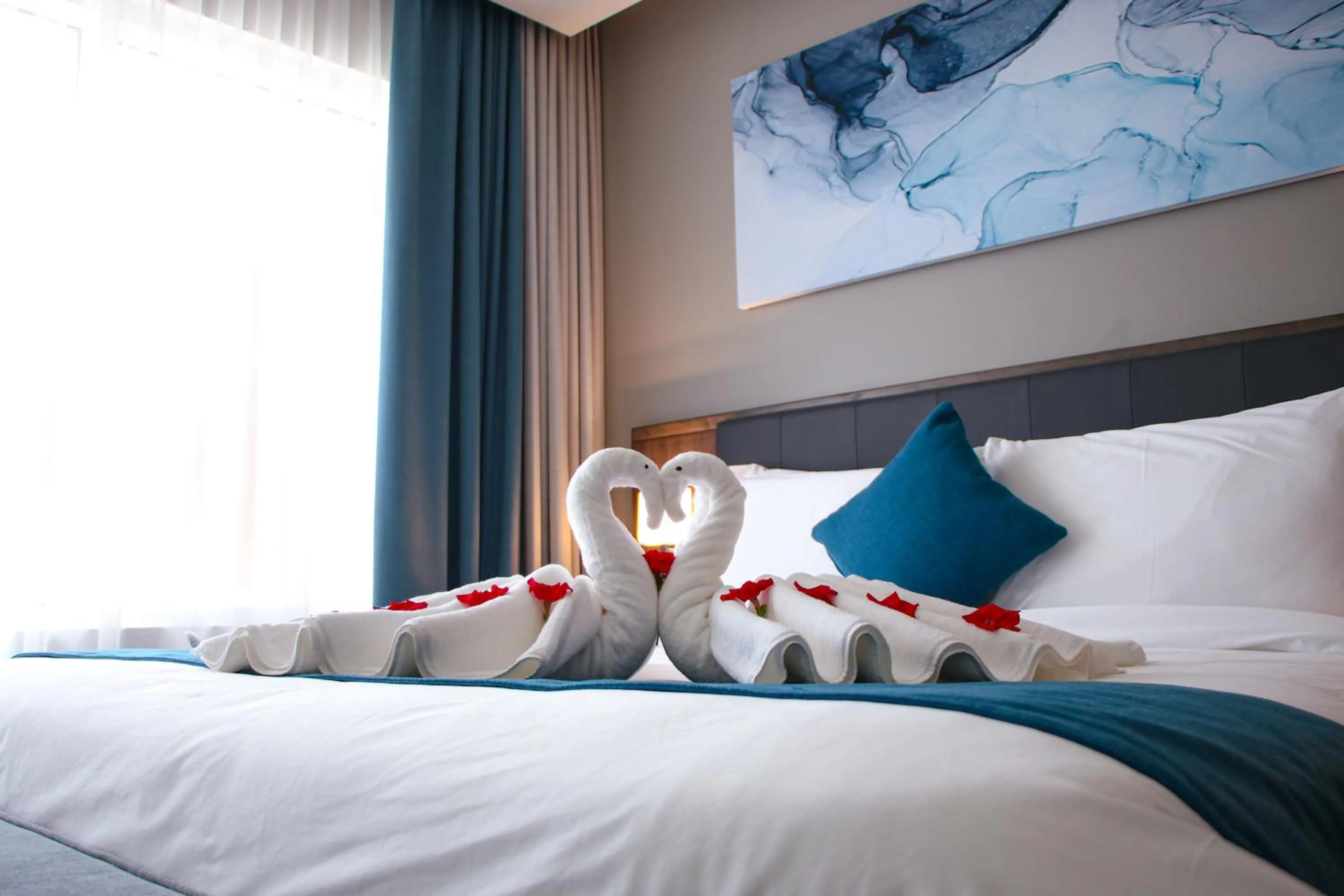 Bed in Citadines Al Ghubrah Muscat