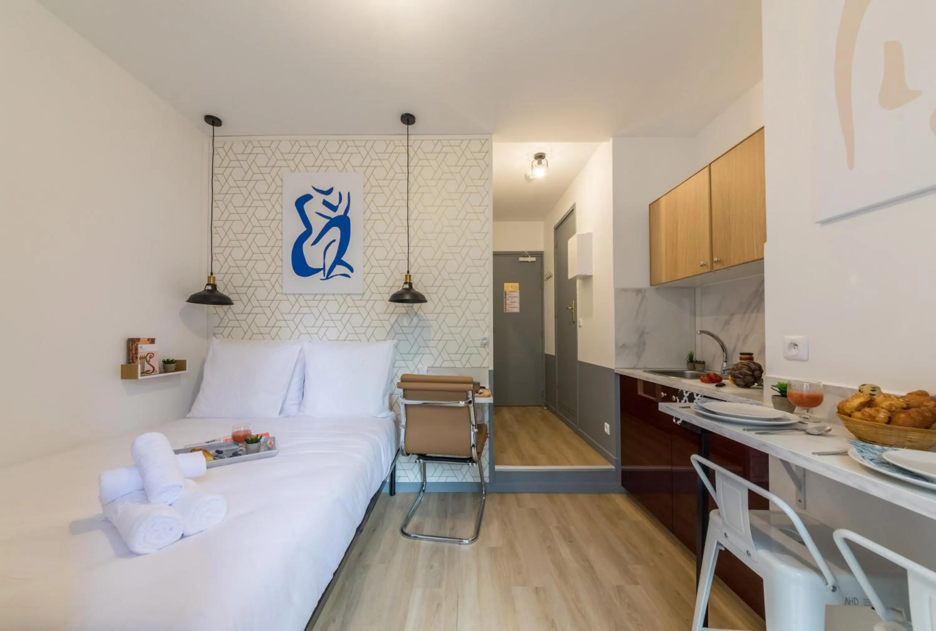 Bedroom, Bed in WS Tour Eiffel - Saint-Charles