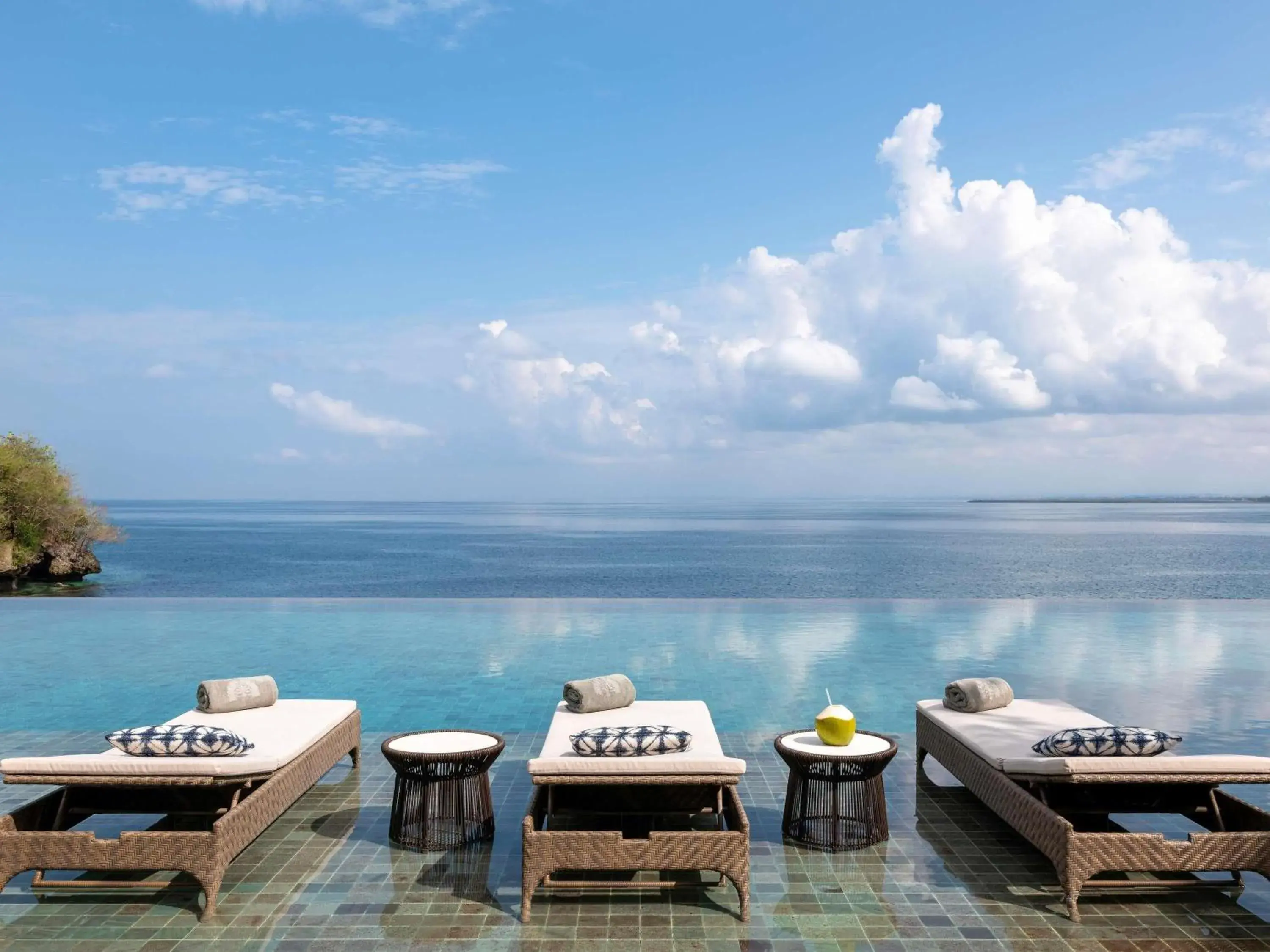 Pool view in Raffles Bali Pool view in Raffles Bali