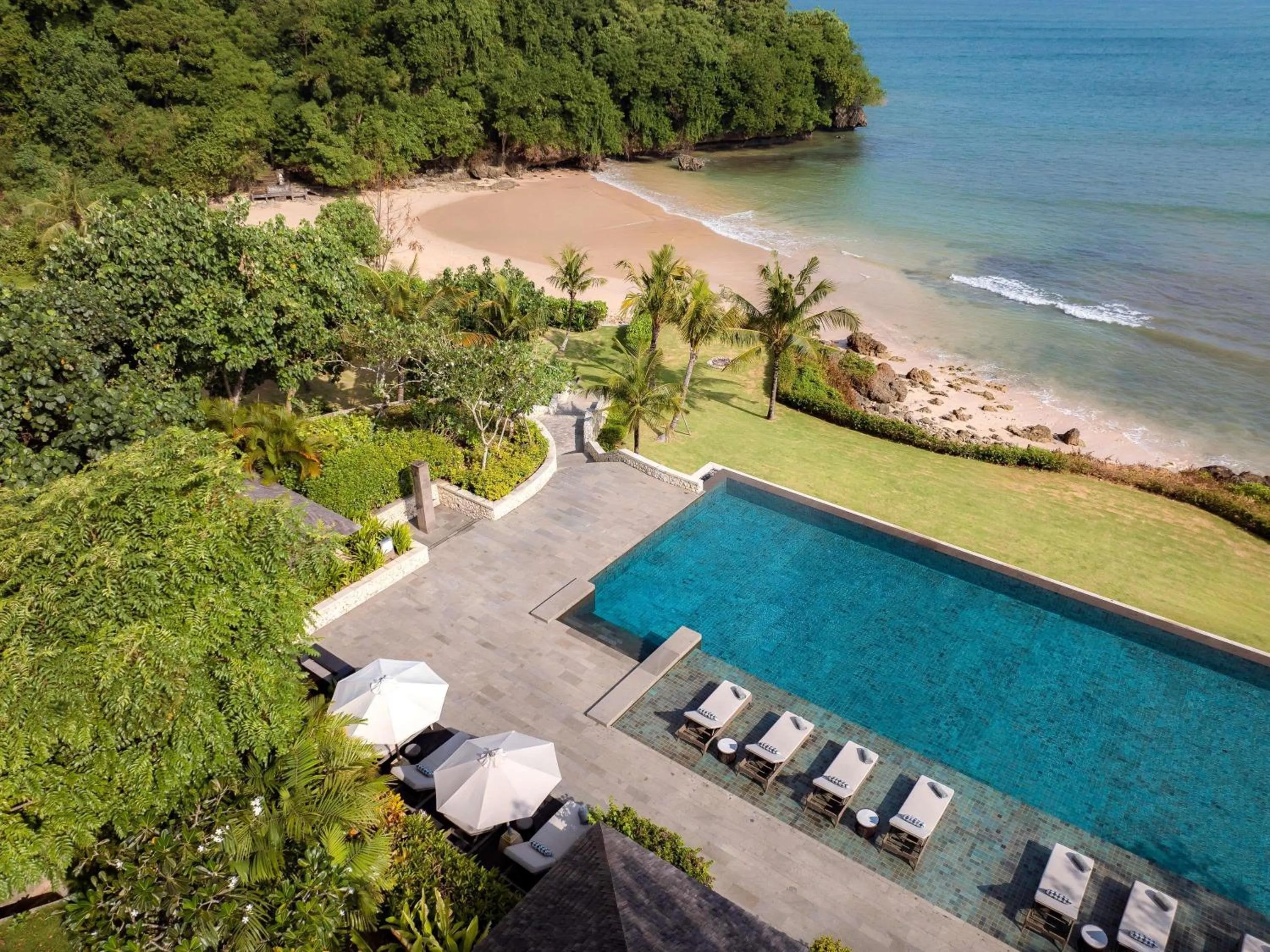 Pool view in Raffles Bali