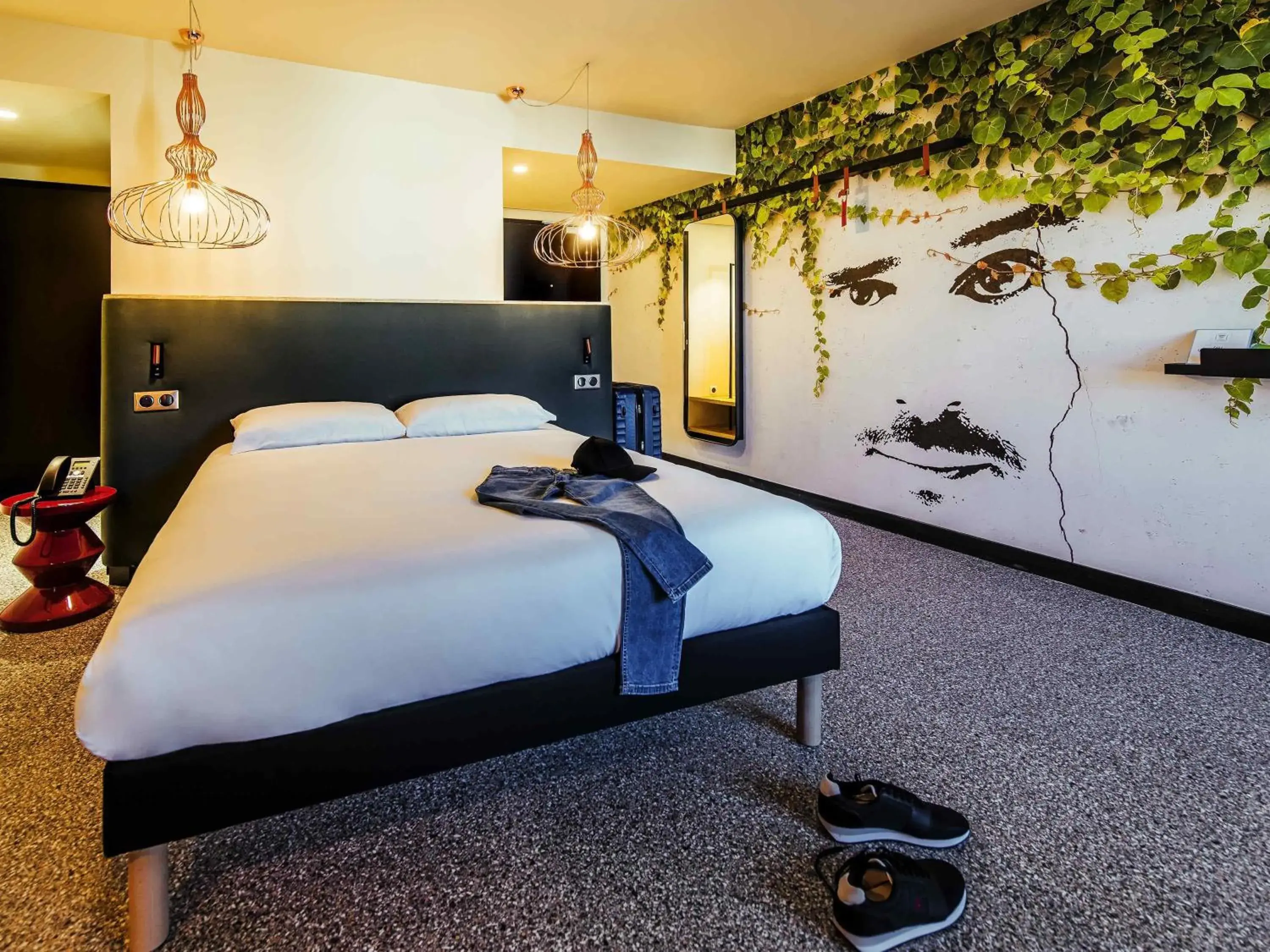 Bedroom, Bed in Ibis Styles Rouen Centre Rive Gauche Bedroom, Bed in Ibis Styles Rouen Centre Rive Gauche