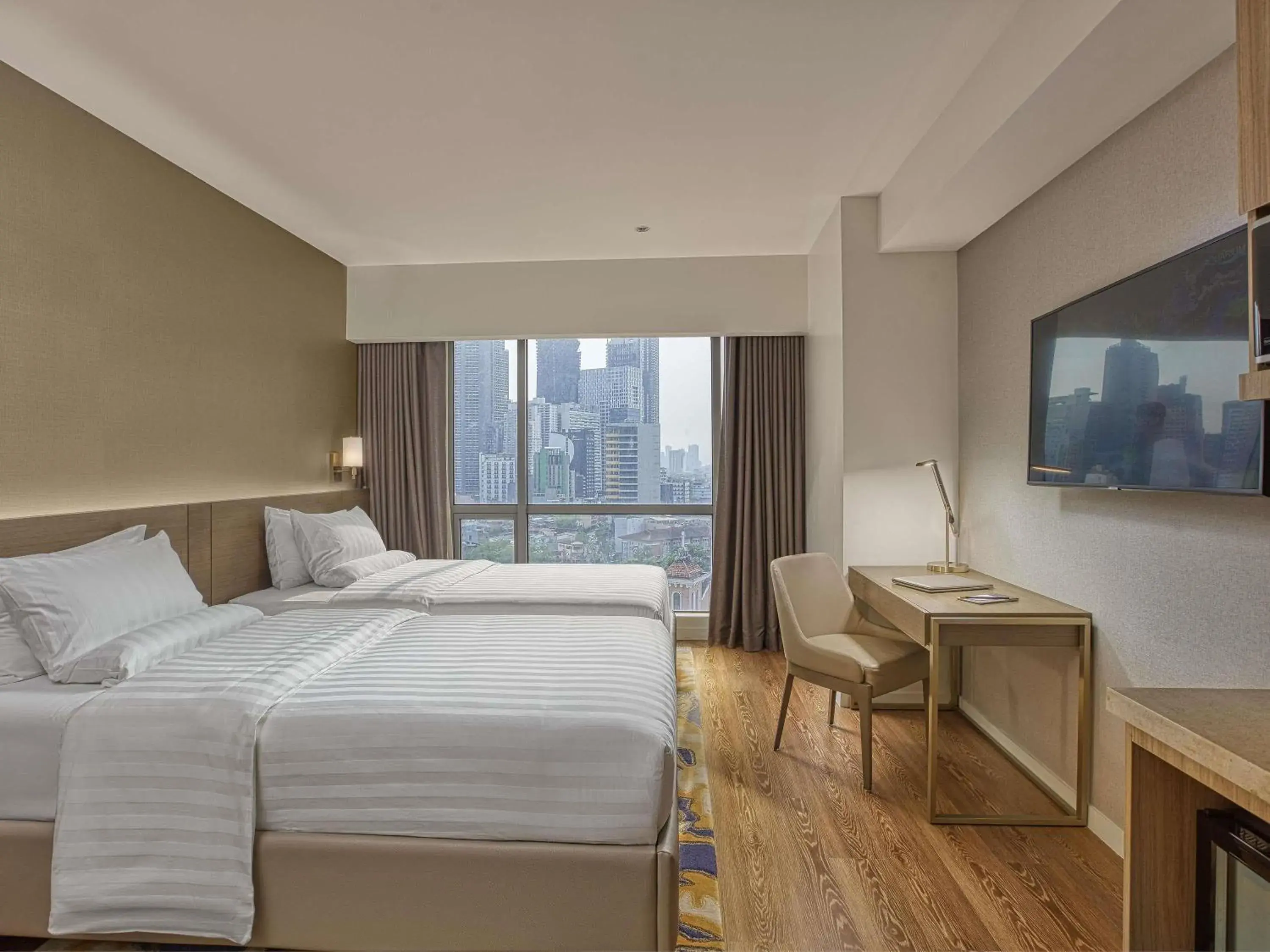 Bedroom, Bed in Novotel Suites Manila at Acqua Bedroom, Bed in Novotel Suites Manila at Acqua