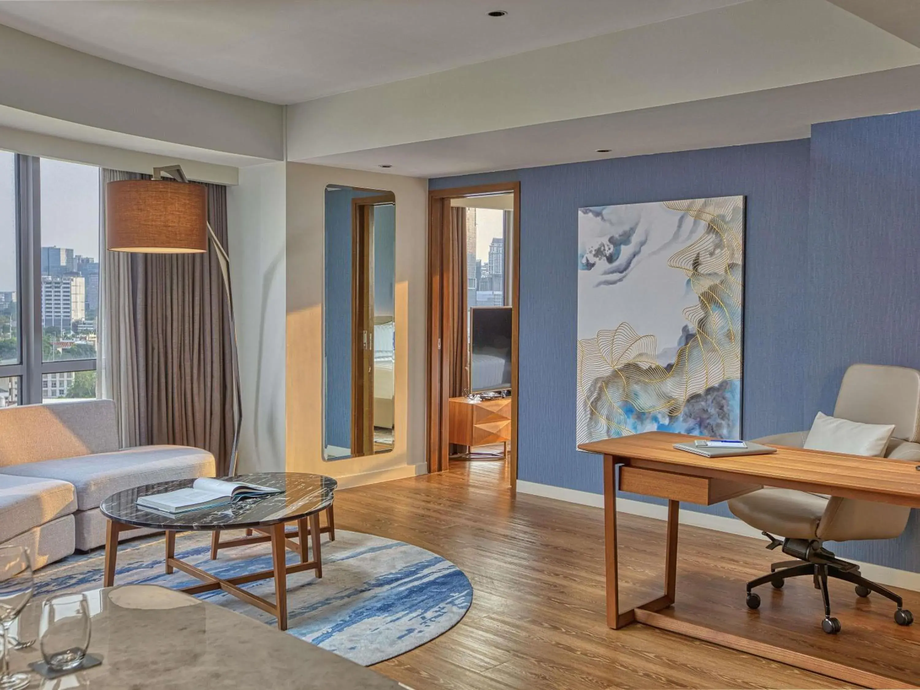 Bedroom in Novotel Suites Manila at Acqua Bedroom in Novotel Suites Manila at Acqua