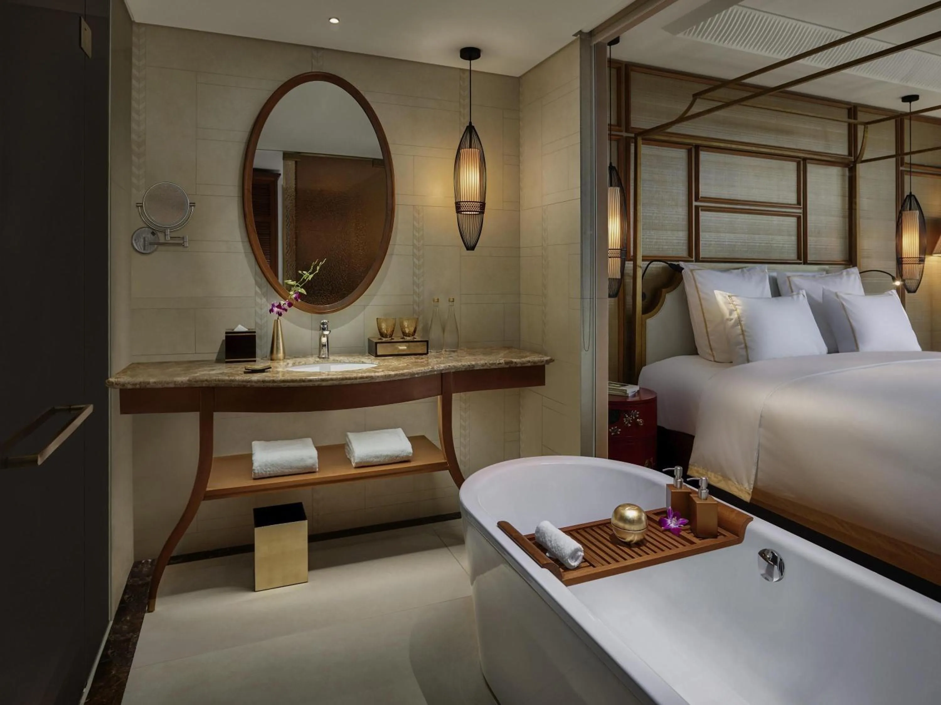 Bedroom, Bed in Grand Mercure Hanoi