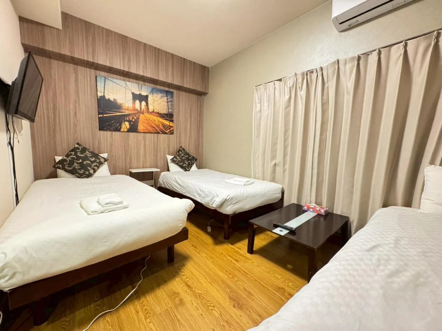 Bed in Sakura Sands Hotel