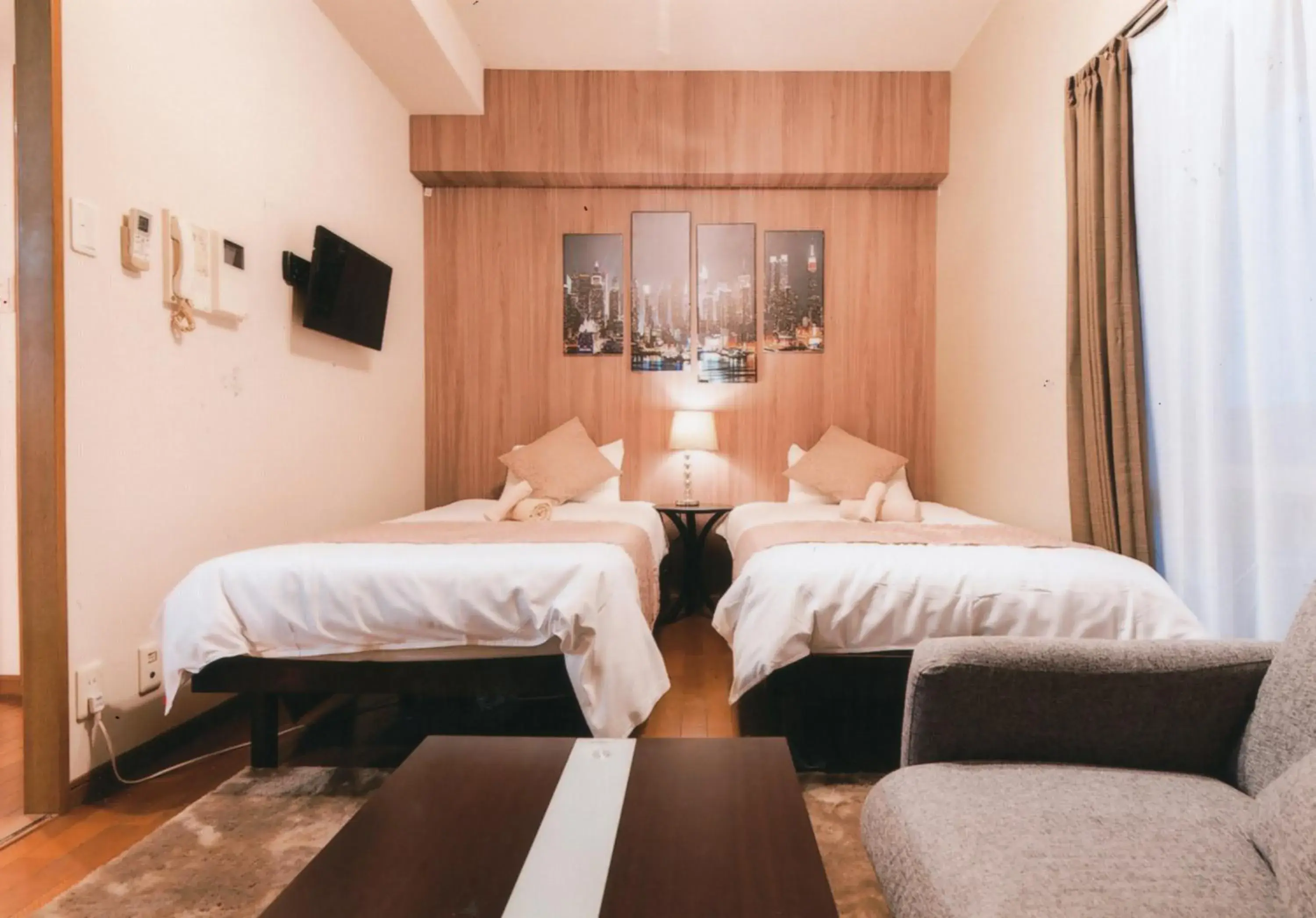 Bed in Sakura Sands Hotel Bed in Sakura Sands Hotel