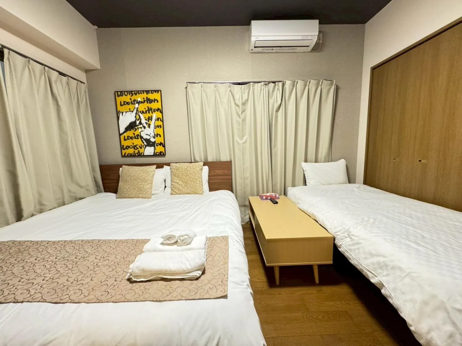 Bed in Sakura Sands Hotel