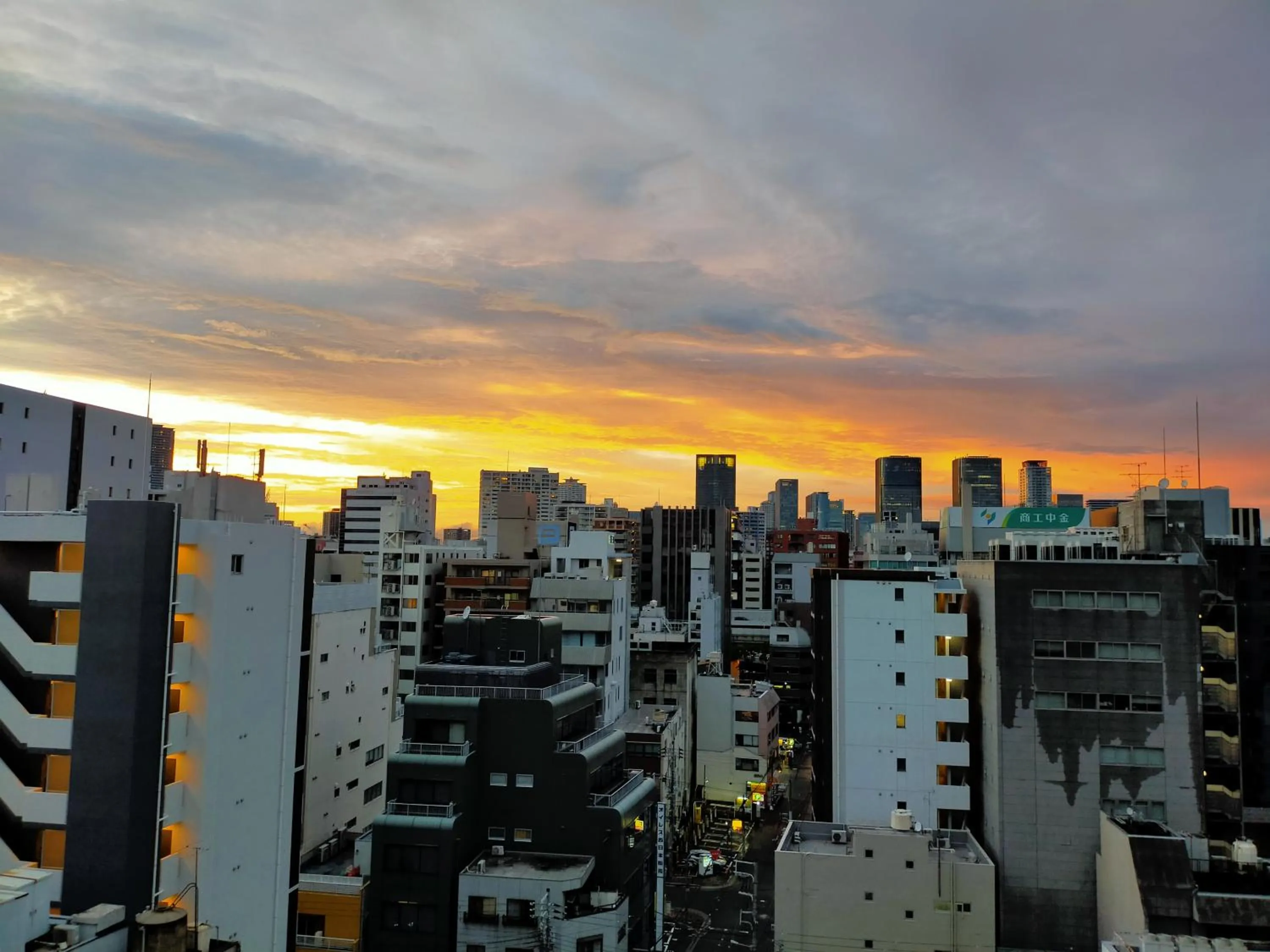 Sunset in Sakura Sands Hotel