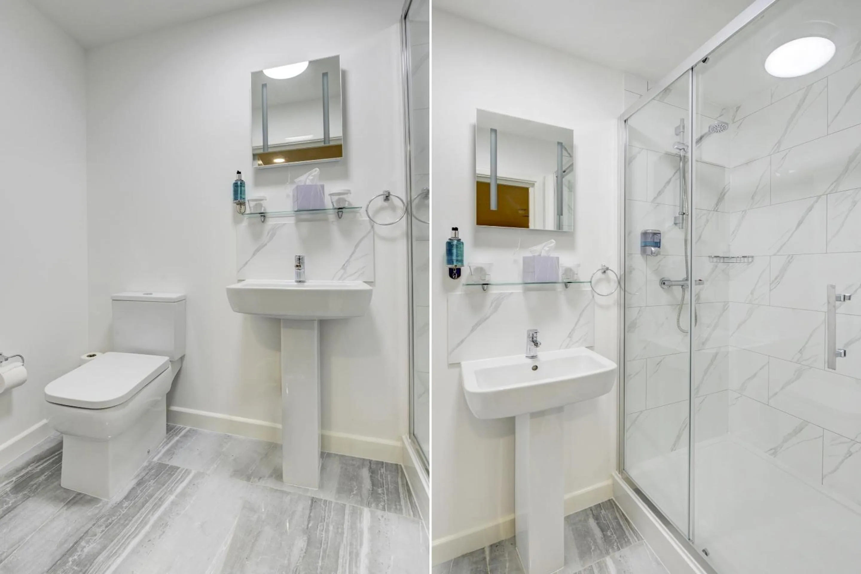 Bathroom in OYO Plymouth Central Hotel