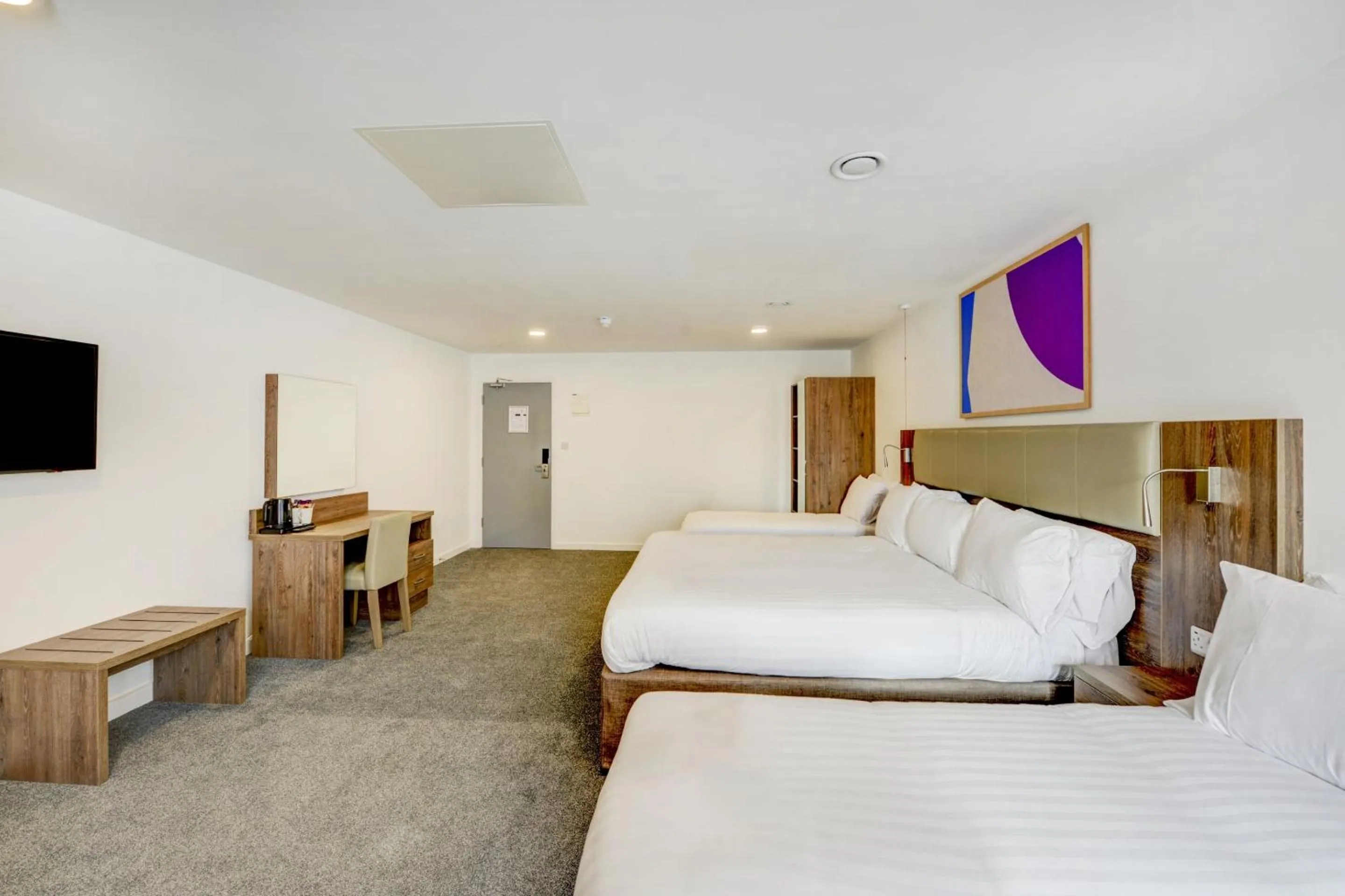 Bedroom, Bed in OYO Plymouth Central Hotel