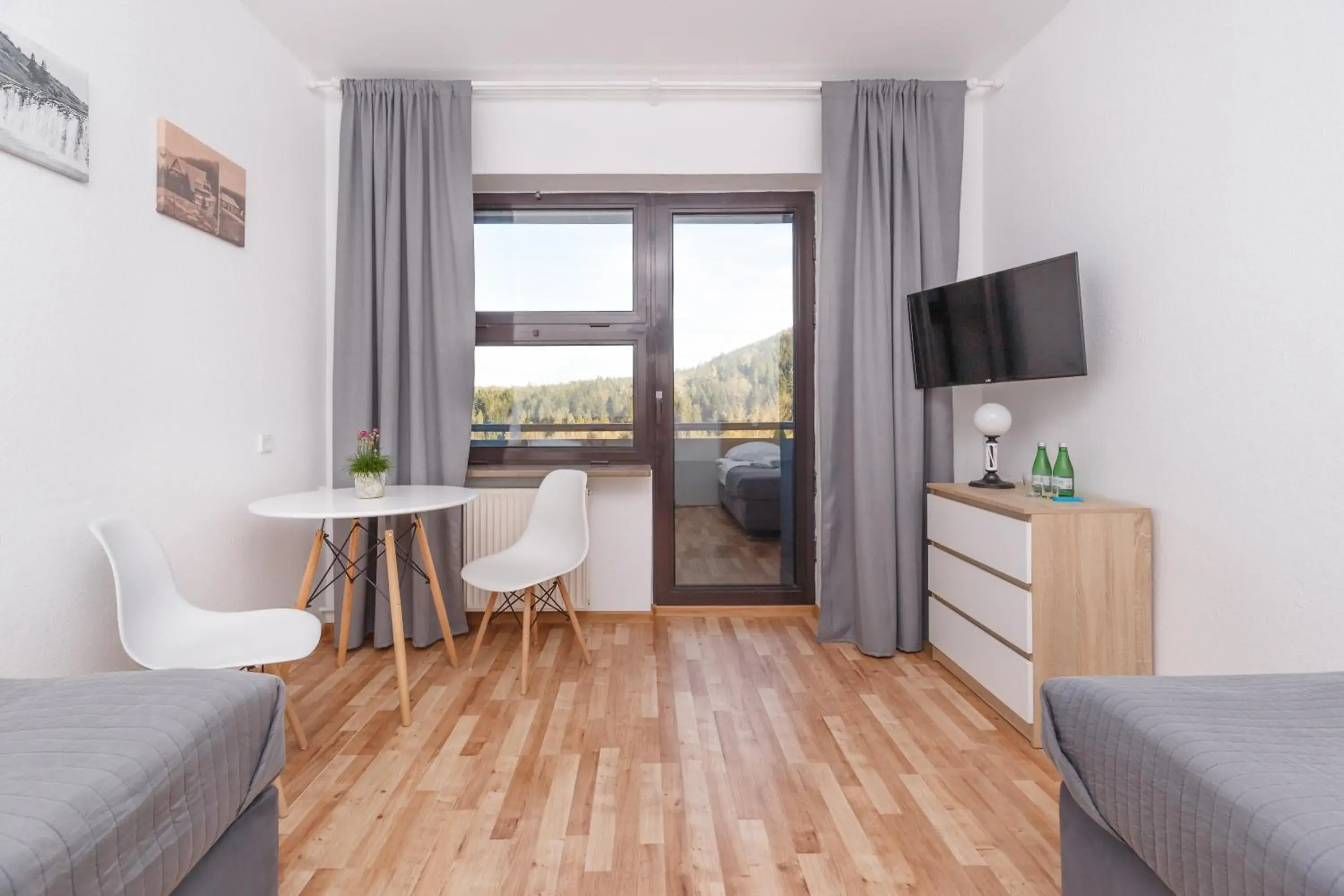 Twin Room with Balcony in Ośrodek Perełka Bieszczady Twin Room with Balcony in Ośrodek Perełka Bieszczady
