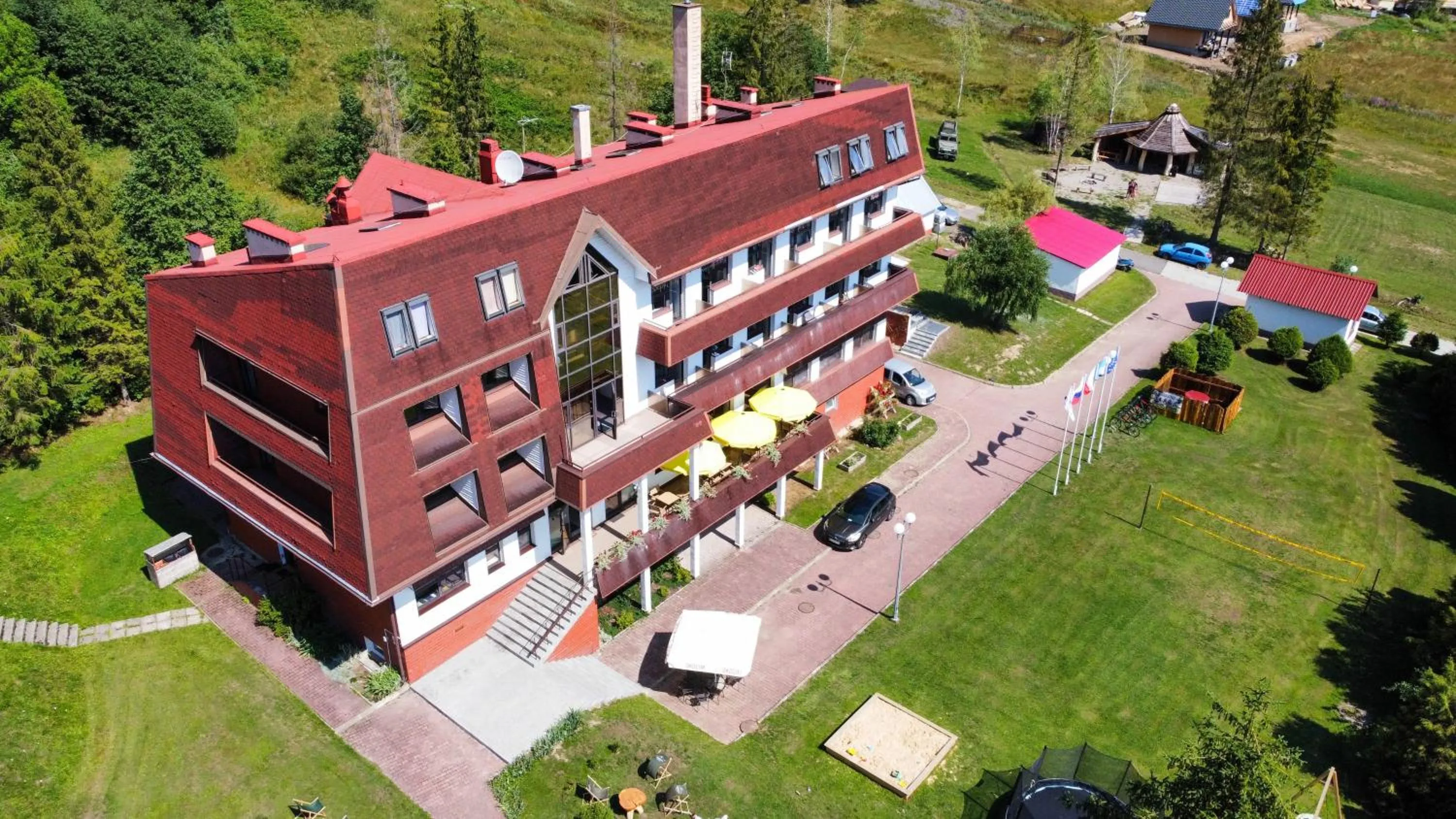 Bird's eye view in Ośrodek Perełka Bieszczady
