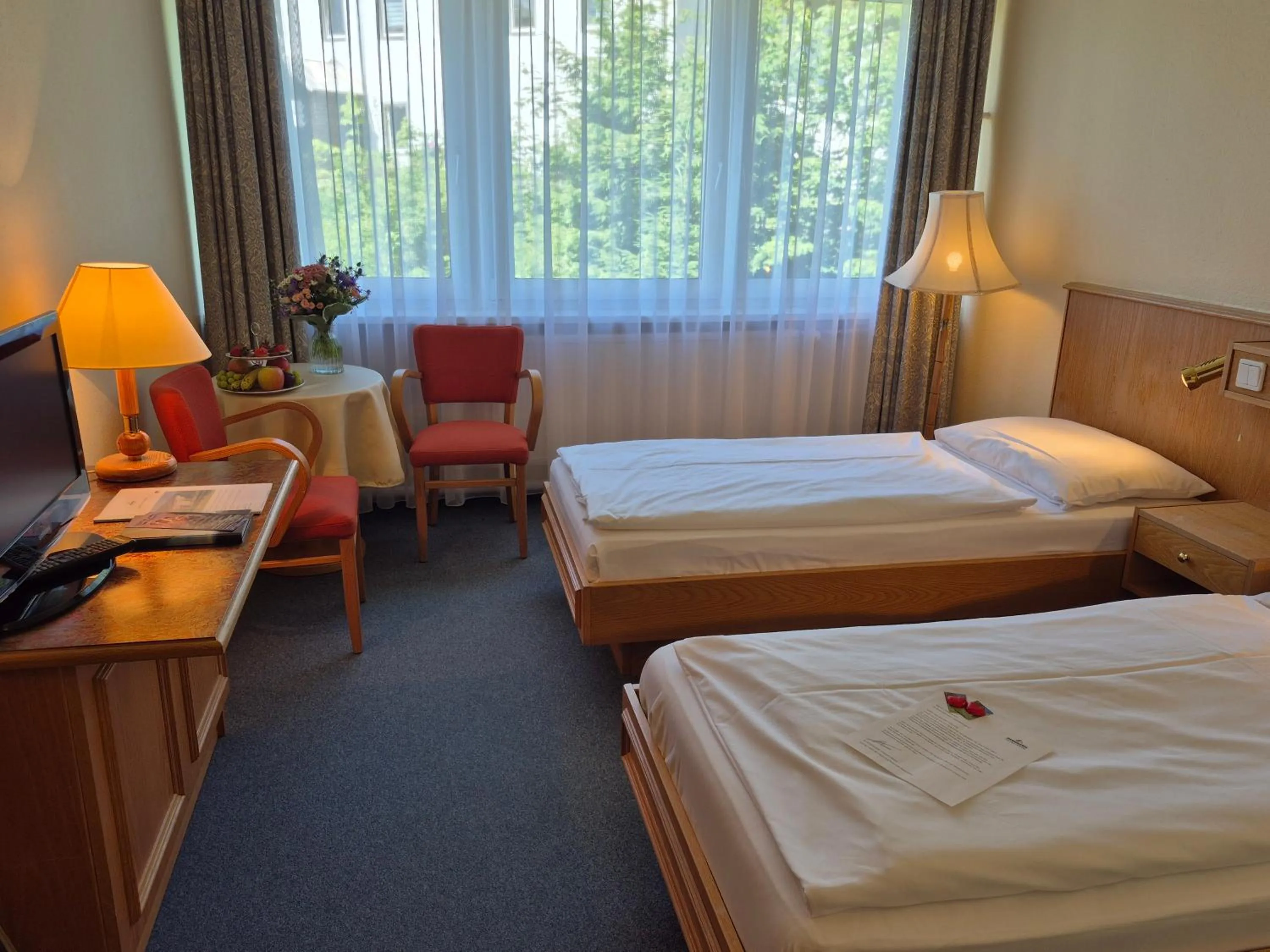 Photo of the whole room, Bed in Panorama Hotel Oberwiesenthal