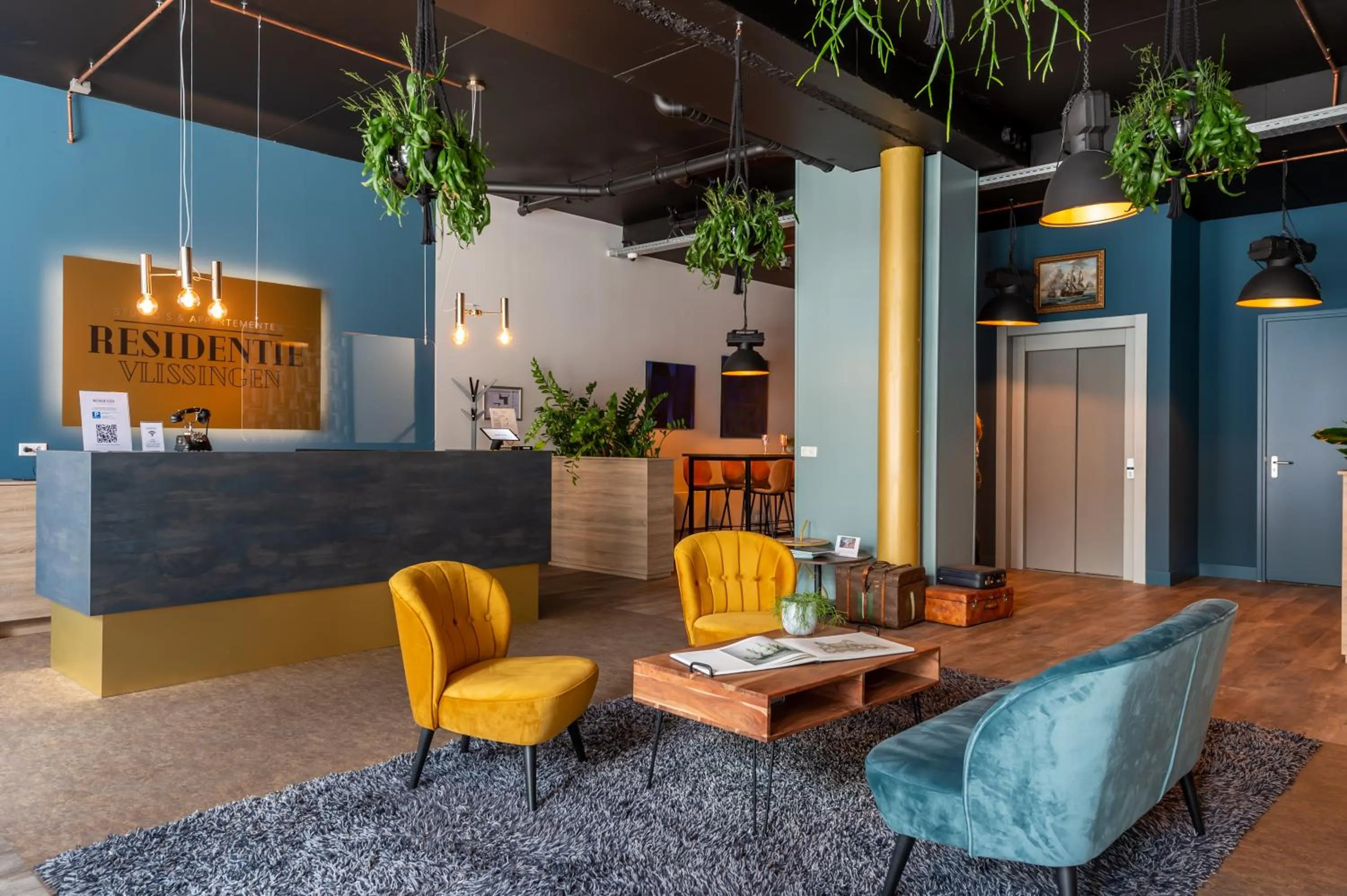 Lobby or reception in Hotel Residentie Vlissingen