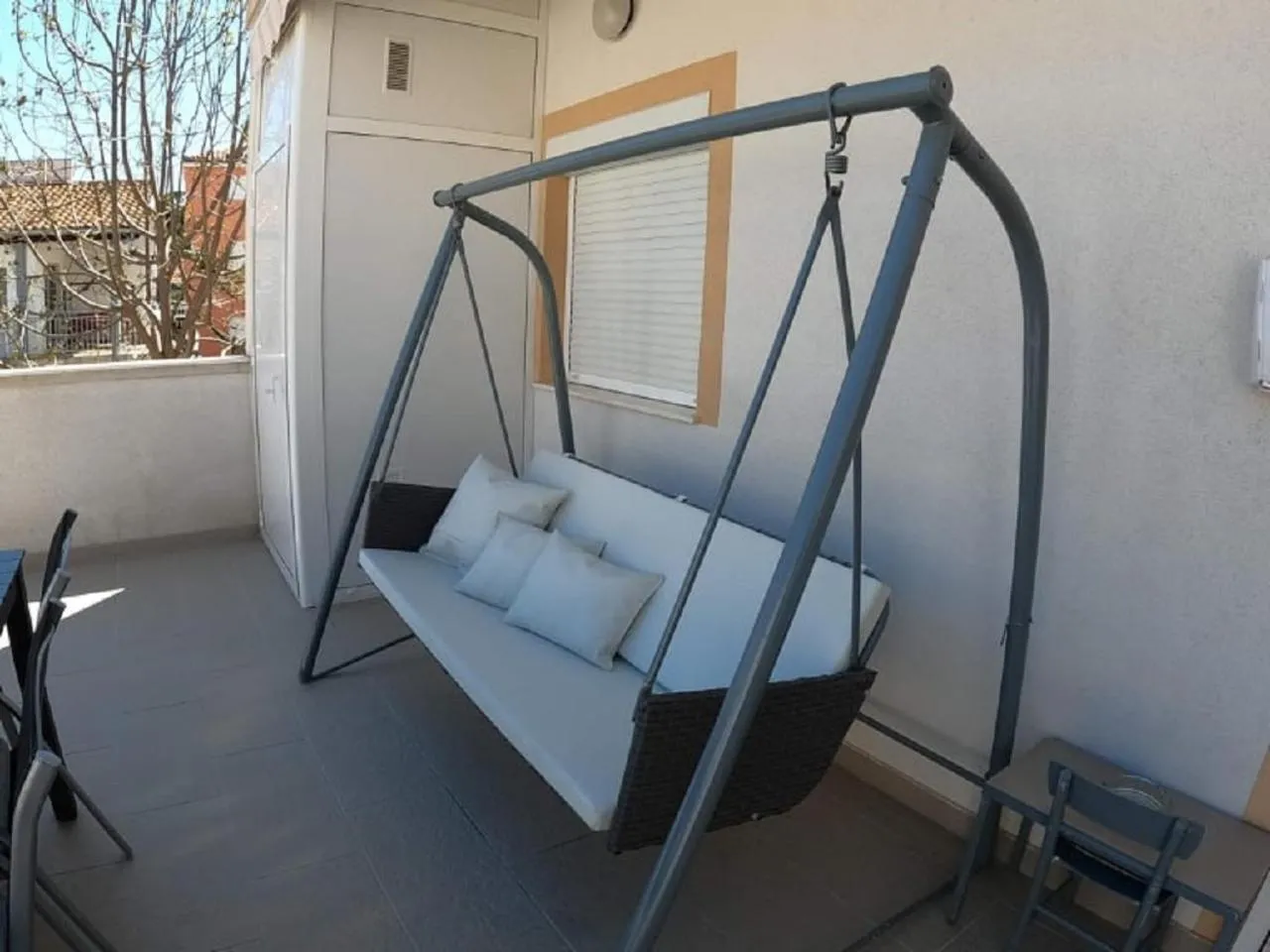 Balcony/Terrace, Bed in Apartman Zara