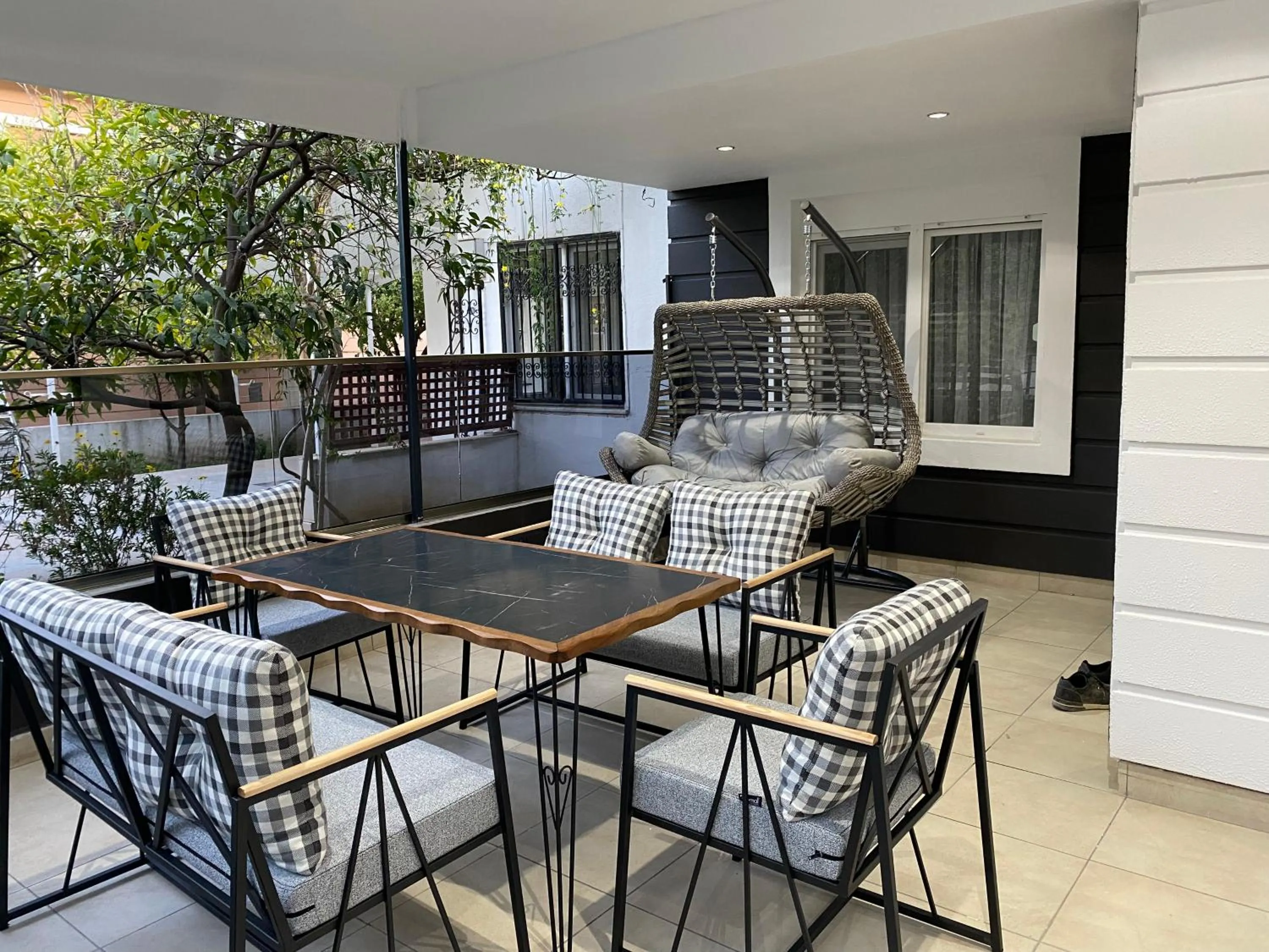 Patio in premium park apart otel