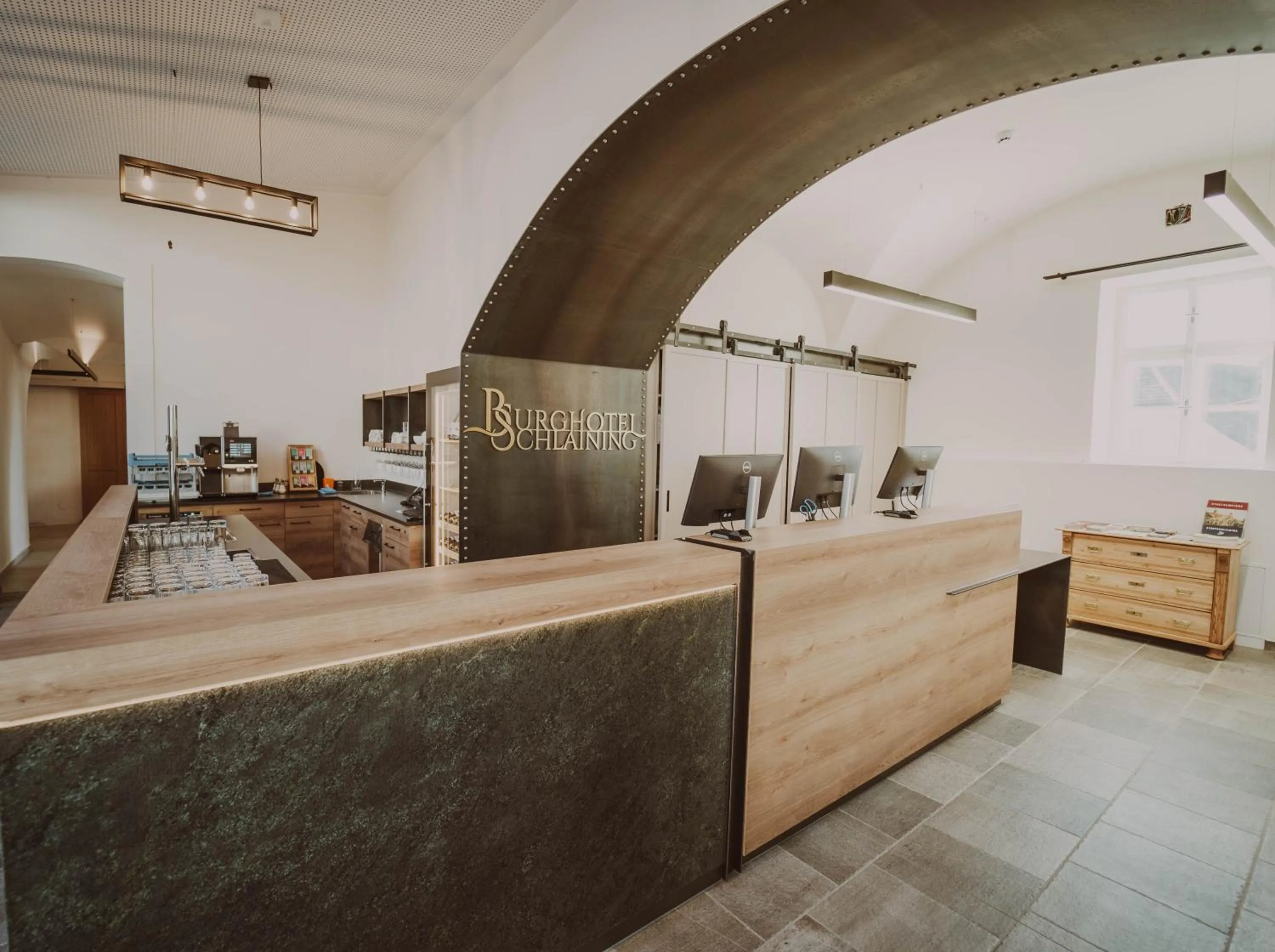 Lobby or reception in Burghotel Schlaining